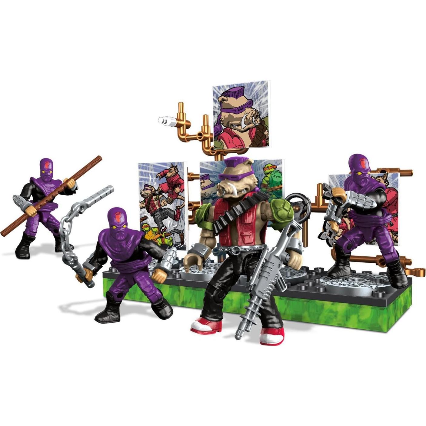 Paquete de Villano Bebop Mega Construx TMNT - 4 Figuras