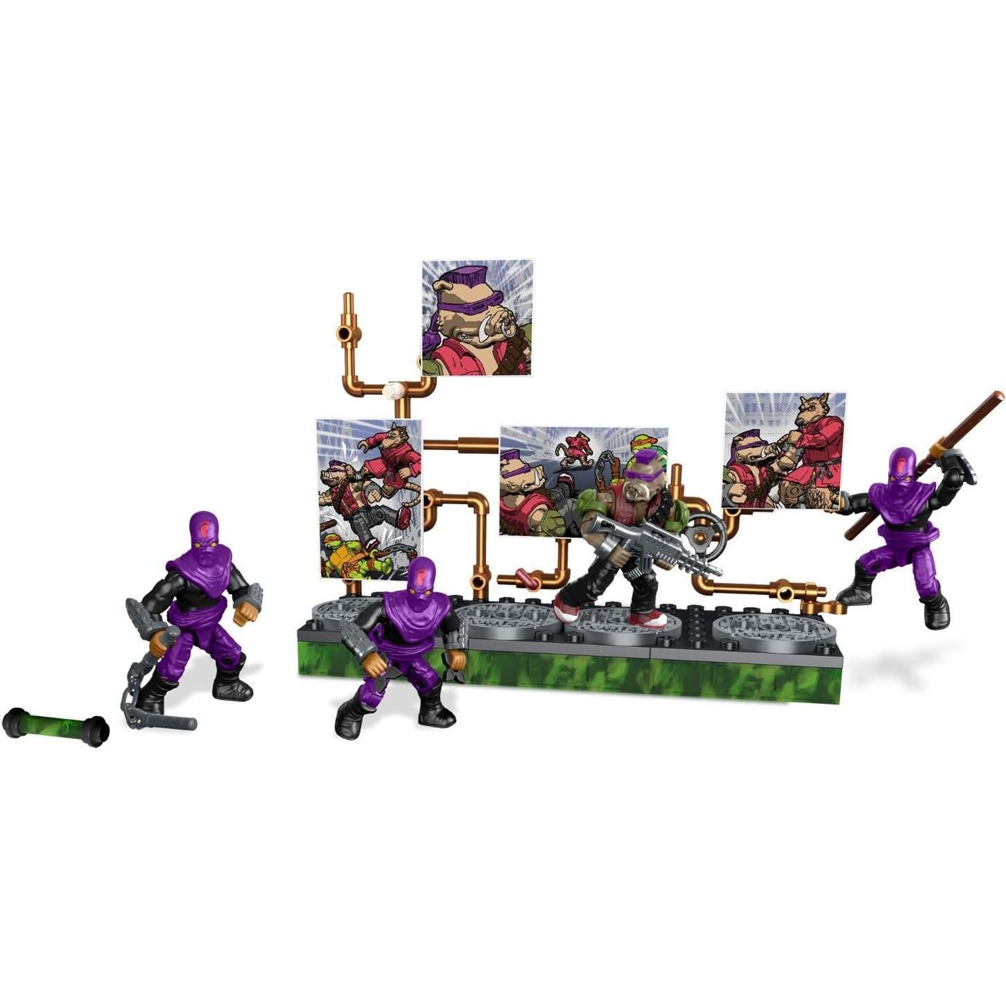 Paquete de Villano Bebop Mega Construx TMNT - 4 Figuras