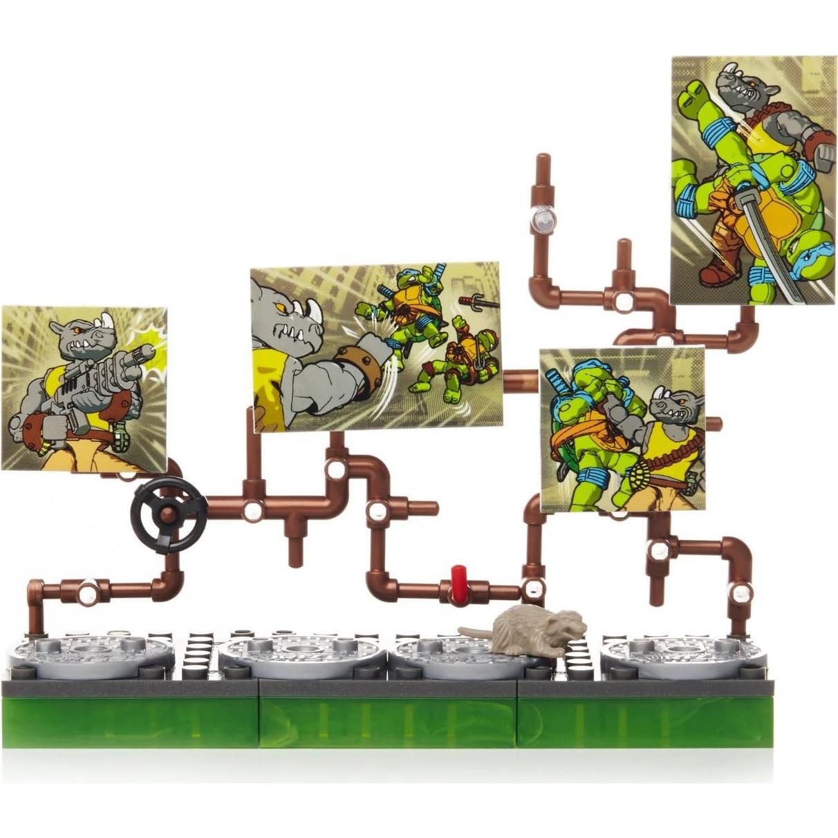 Set de Construcción Mega Bloks TMNT Rocksteady y Soldados Pie