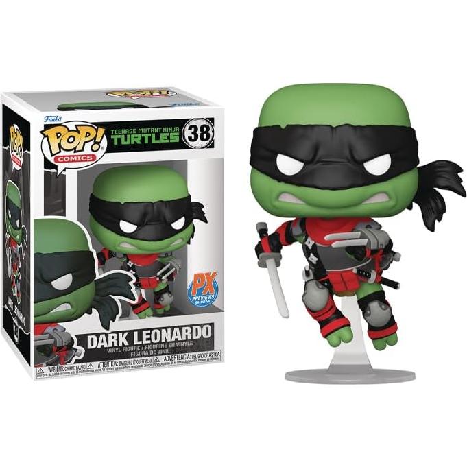 Figura de Vinilo Funko Tortugas Ninja Leonardo Oscuro 9.5 cm
