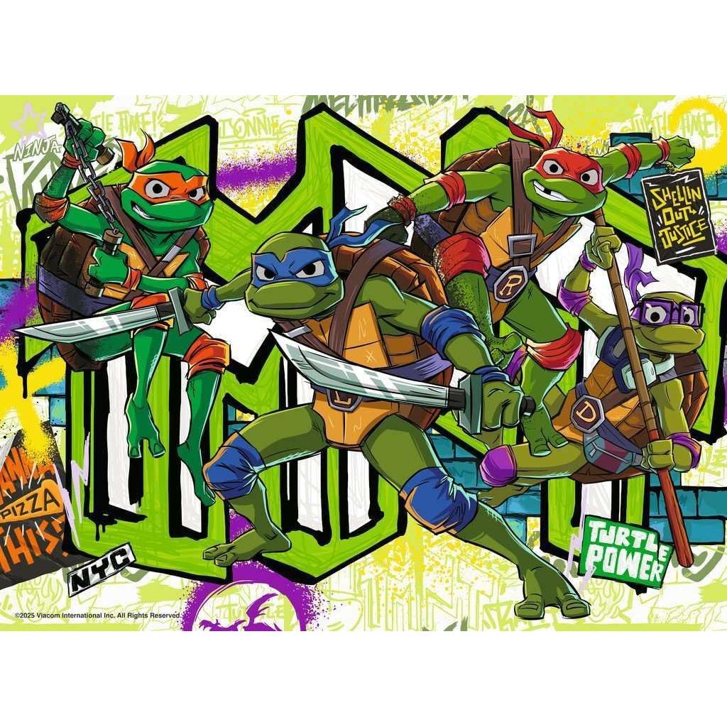 Puzzle XXL Tortugas Ninja Ravensburger 200 Piezas 49x36 cm