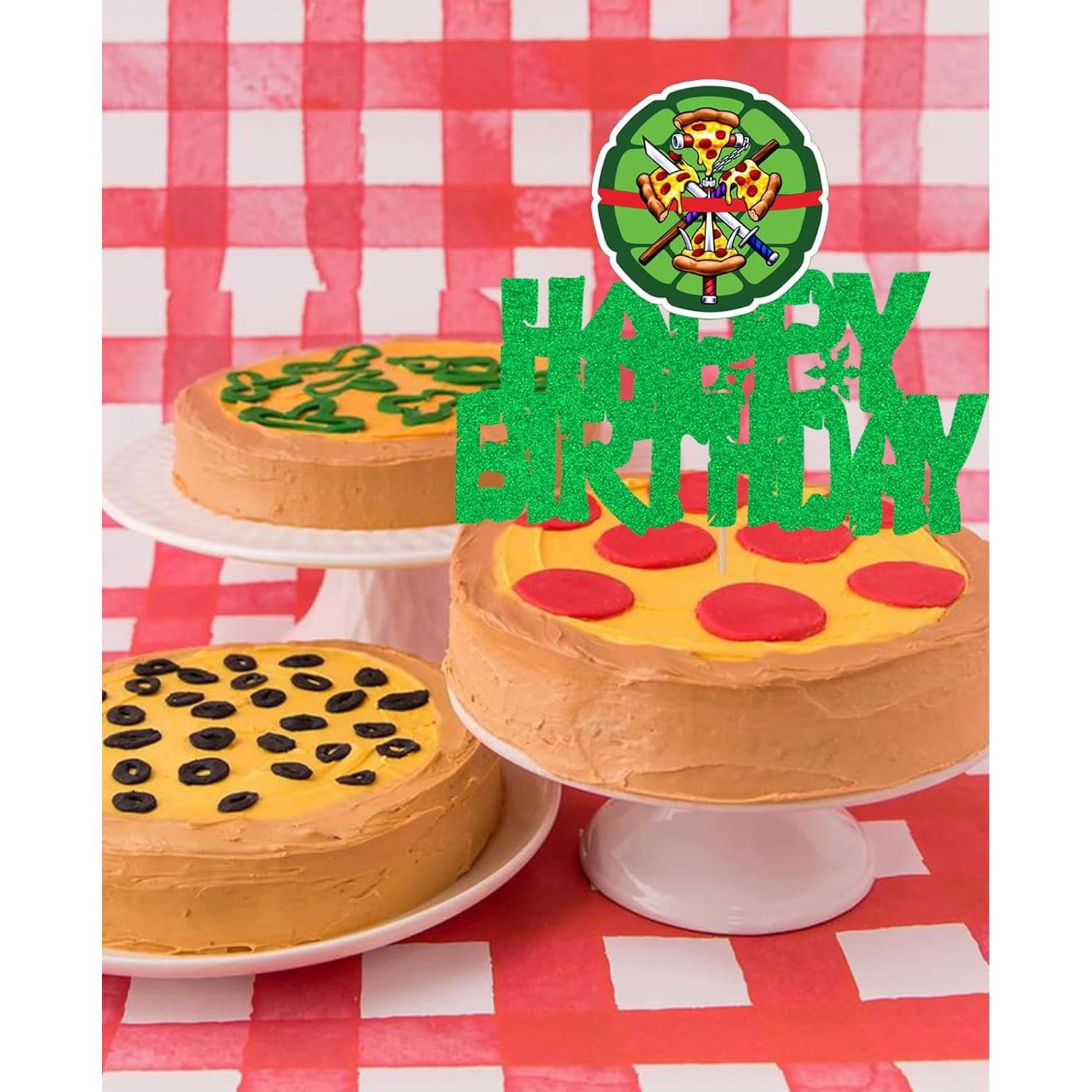 Adorno de Pastel Tortuga Héroe de Anime 15 cm WishFirst