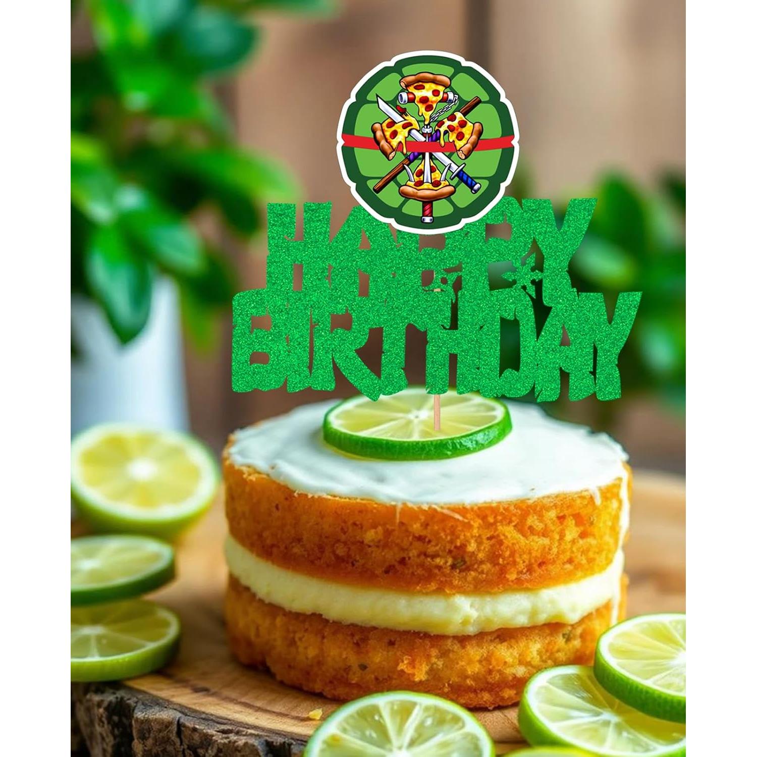 Adorno de Pastel Tortuga Héroe de Anime 15 cm WishFirst