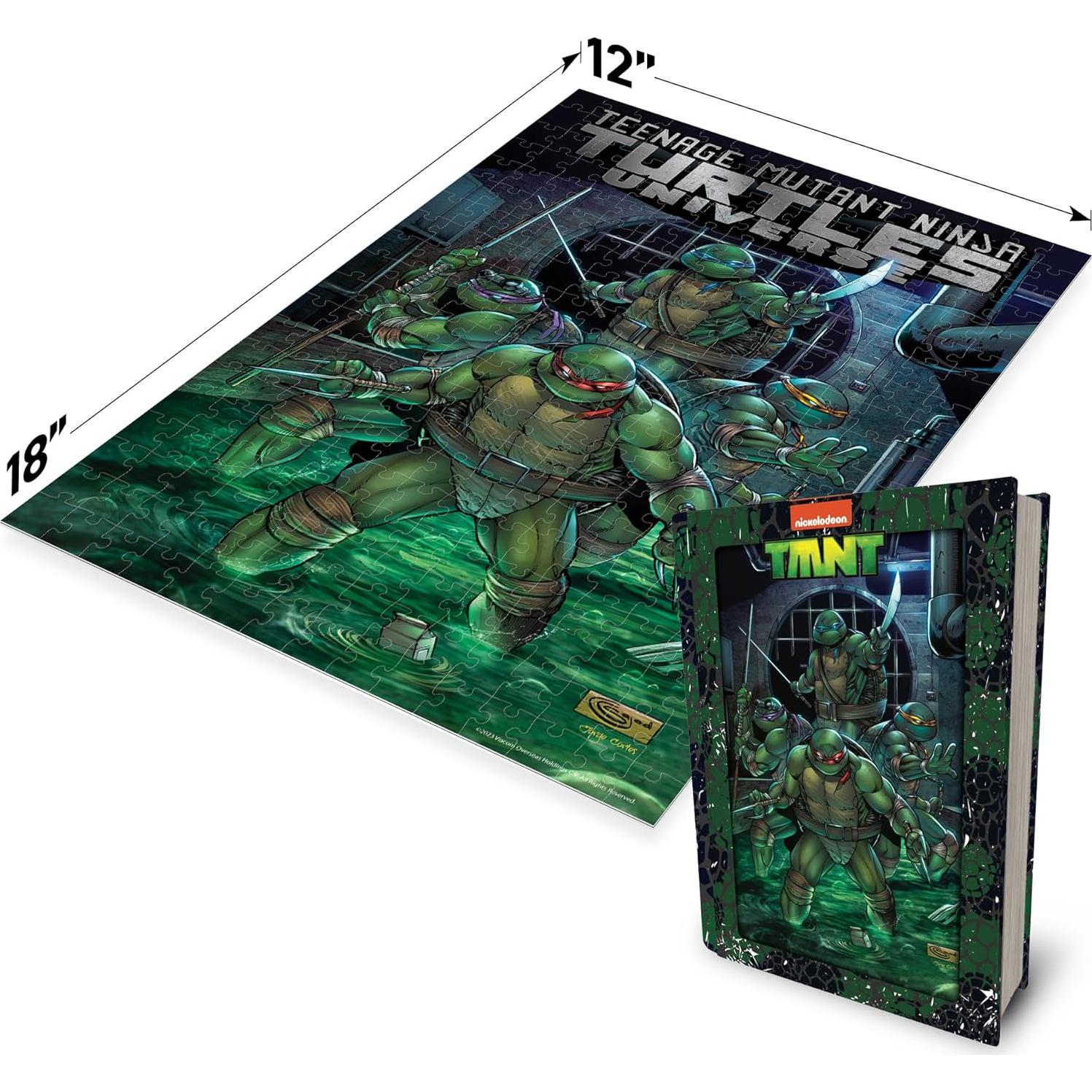 Rompecabezas 3D TMNT Prime 300 Piezas Efecto Lenticular 45.72x30.48cm