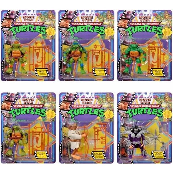 Conjunto de Figuras de Acción TMNT Playmates - 6 Piezas