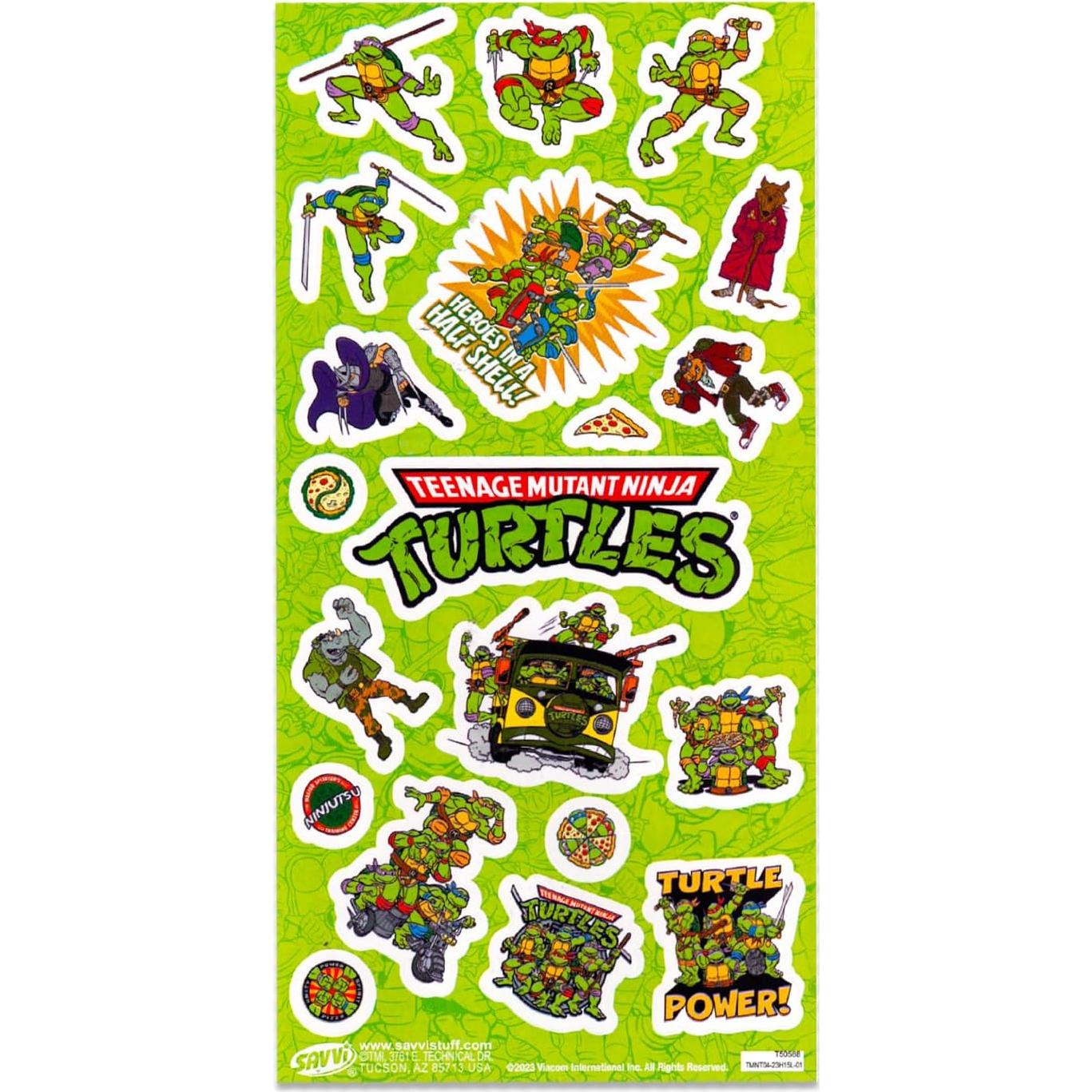Bolsas Sorpresa TMNT Serie 4 - 3 Clips Figurales y Stickers