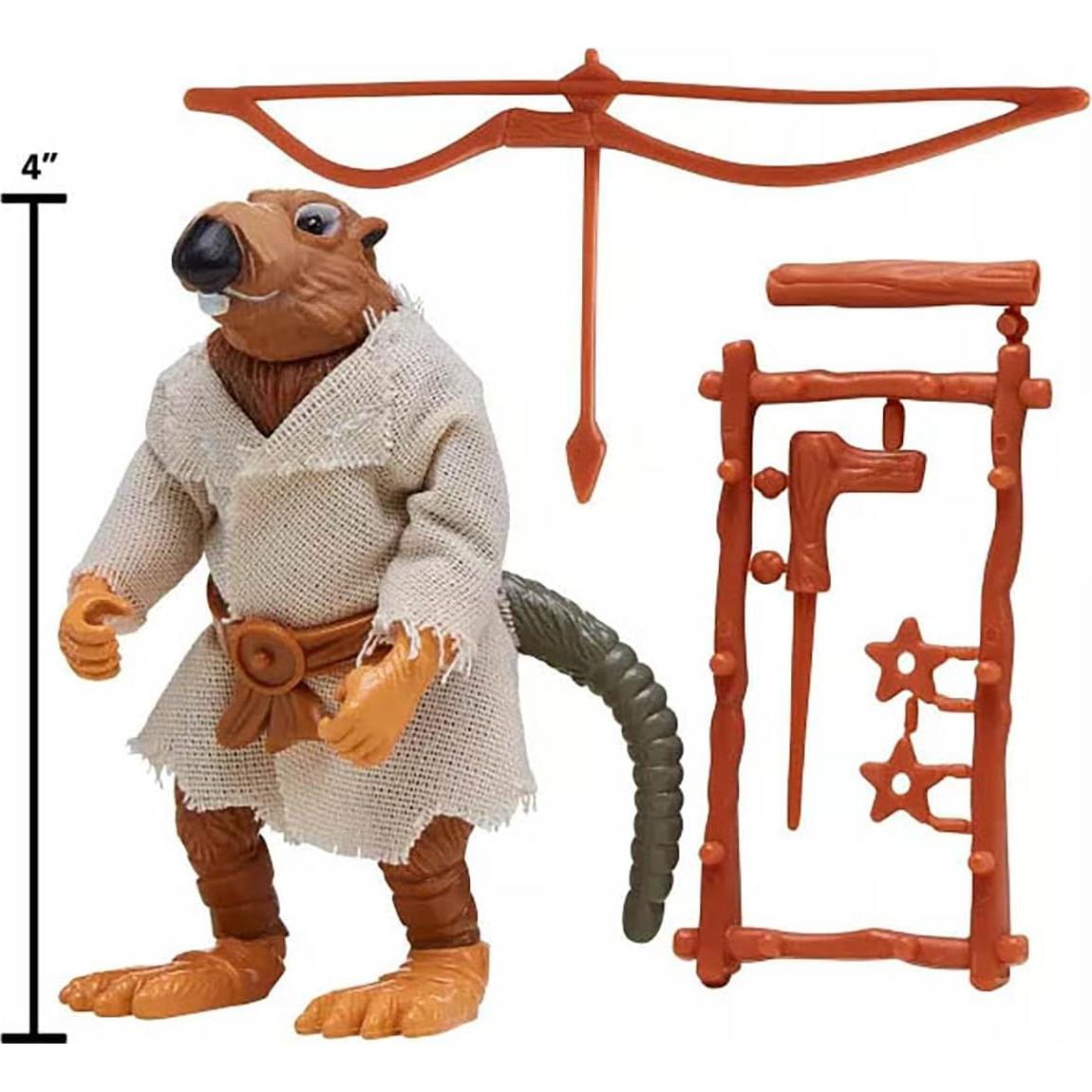 Figura Splinter Tortugas Ninja 1990 - Playmates 10 cm