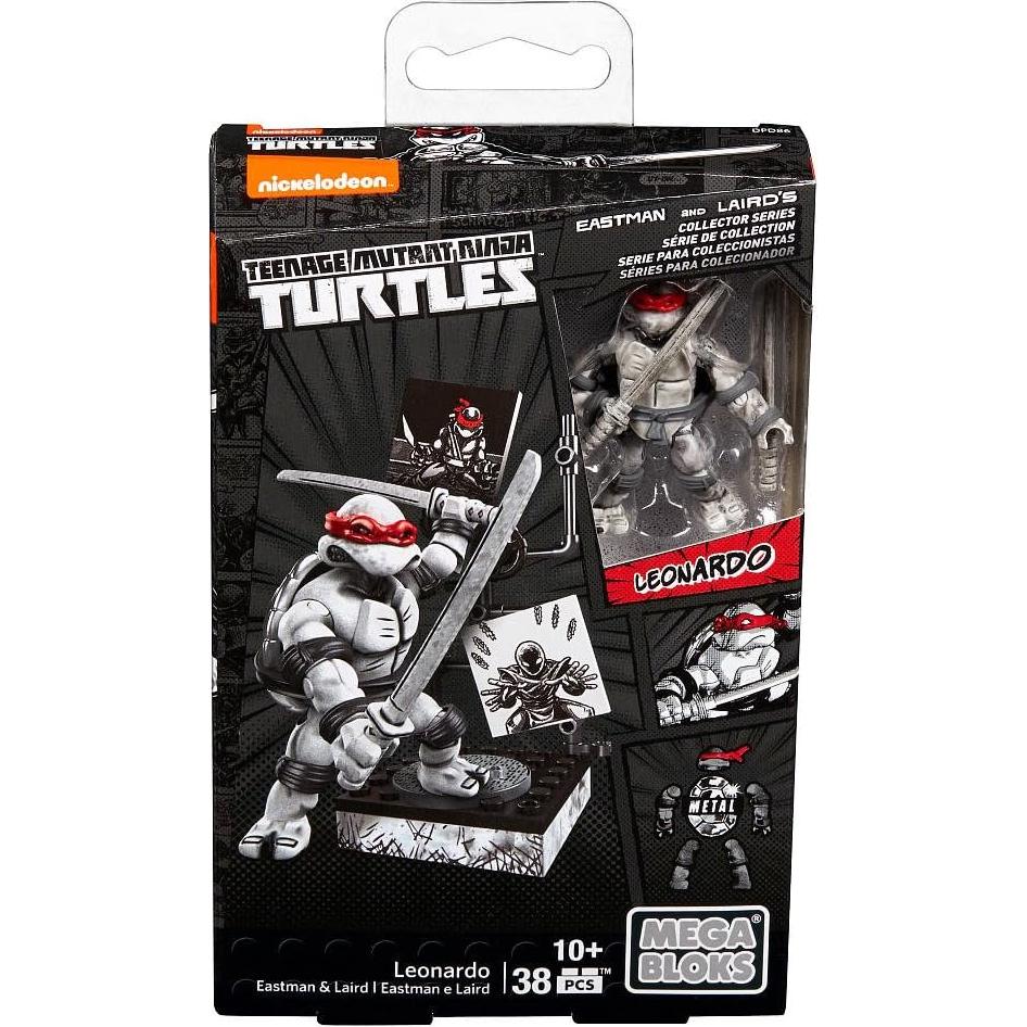 Figura de Colección Tortugas Ninja Leonardo Mega Bloks 15.5 cm