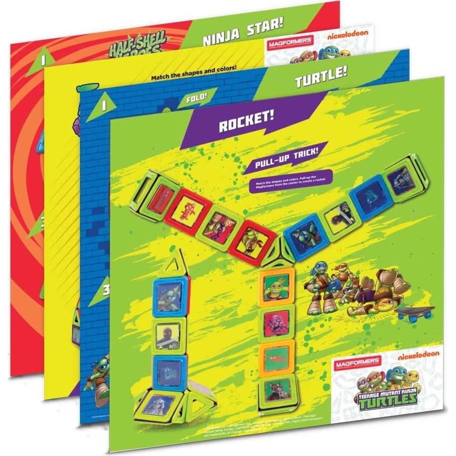MAGFORMERS Set Tortugas Ninja 60 Piezas Juego Educativo 3+