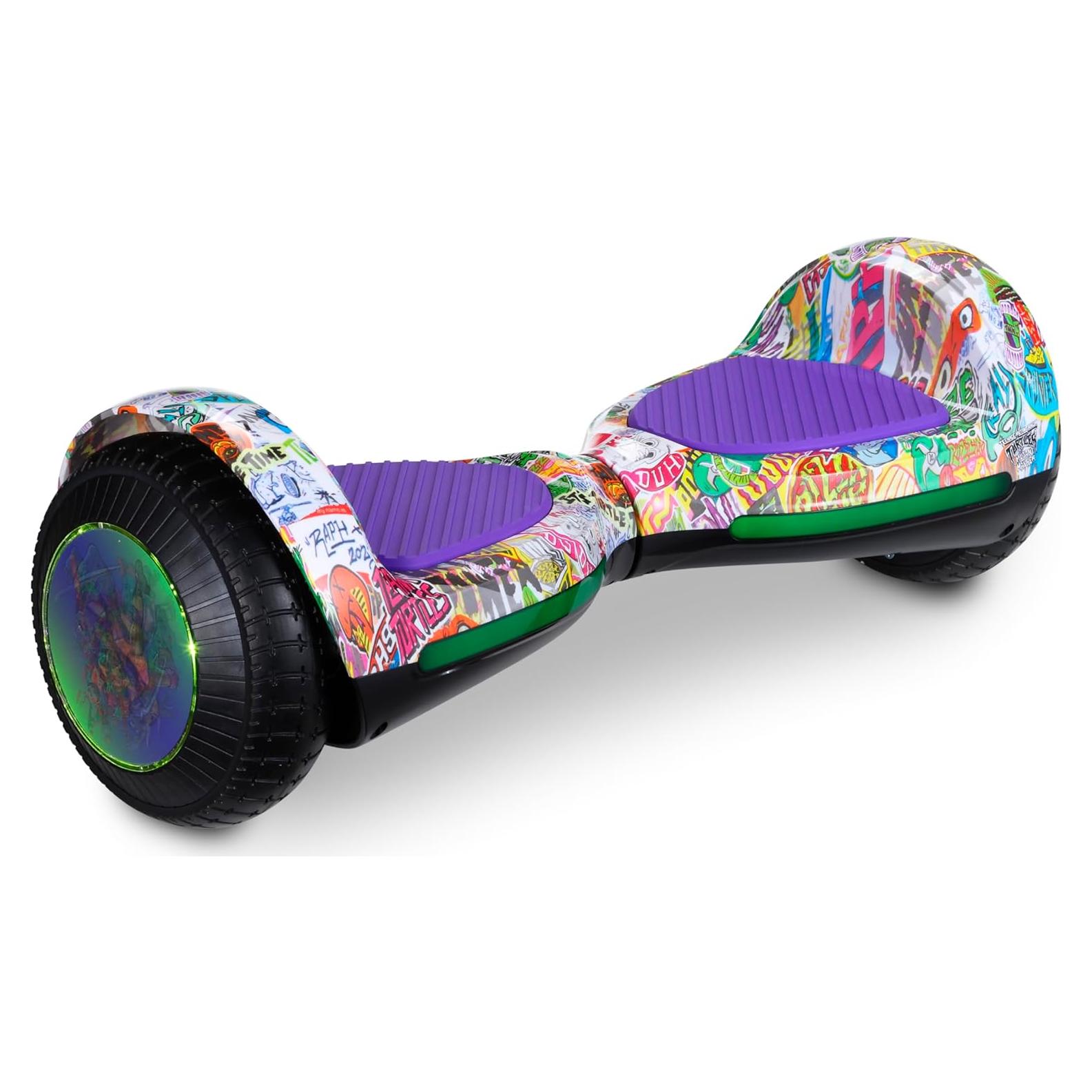 Hoverboard Eléctrico VOYAGER Tortugas Ninja 220W Ruedas LED