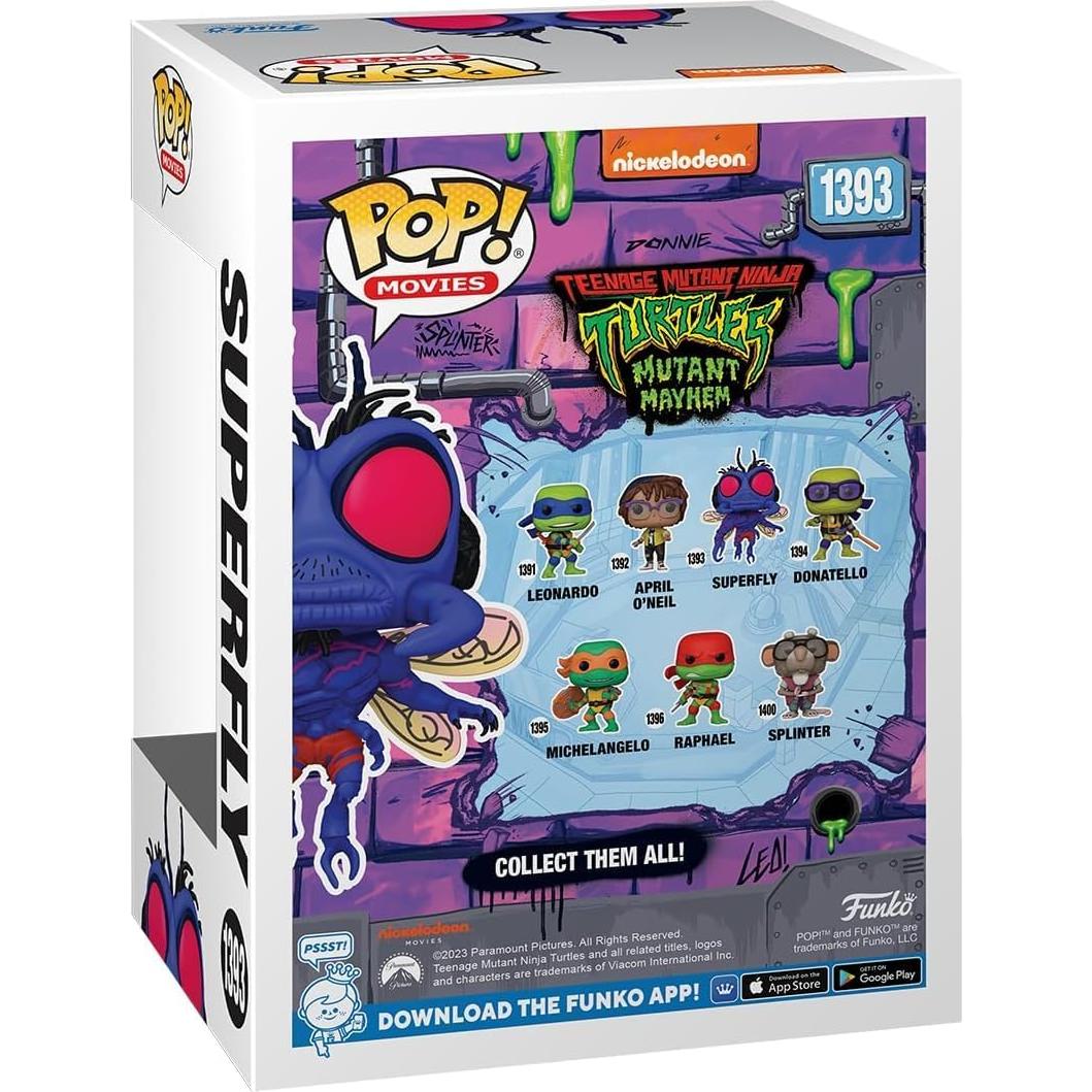 Figura de Vinilo Pop! Tortugas Ninja Superfly Funko 9.5 cm