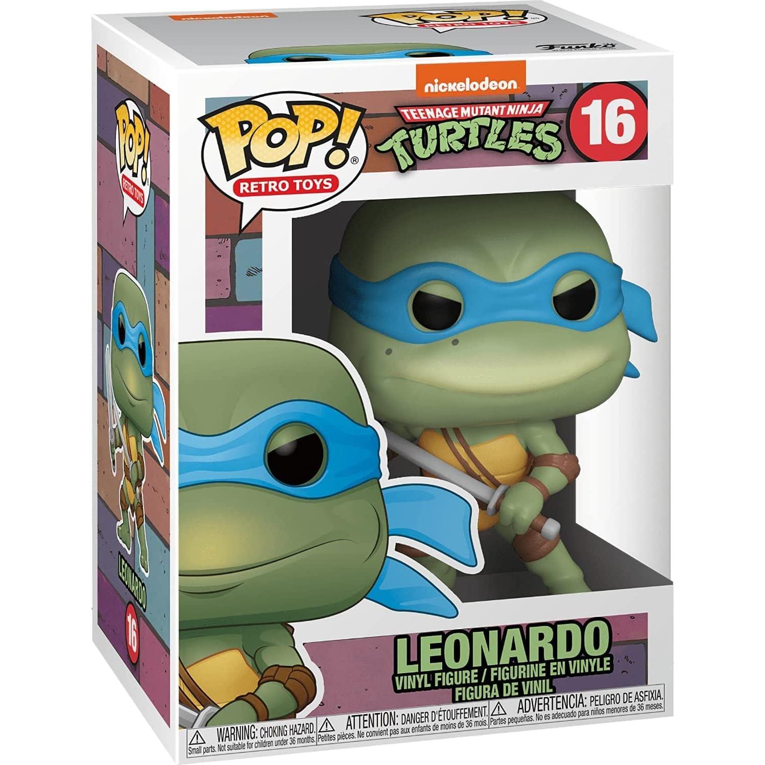 Figura Pop Tortugas Ninja Leonardo Funko 9.5 cm con Funda