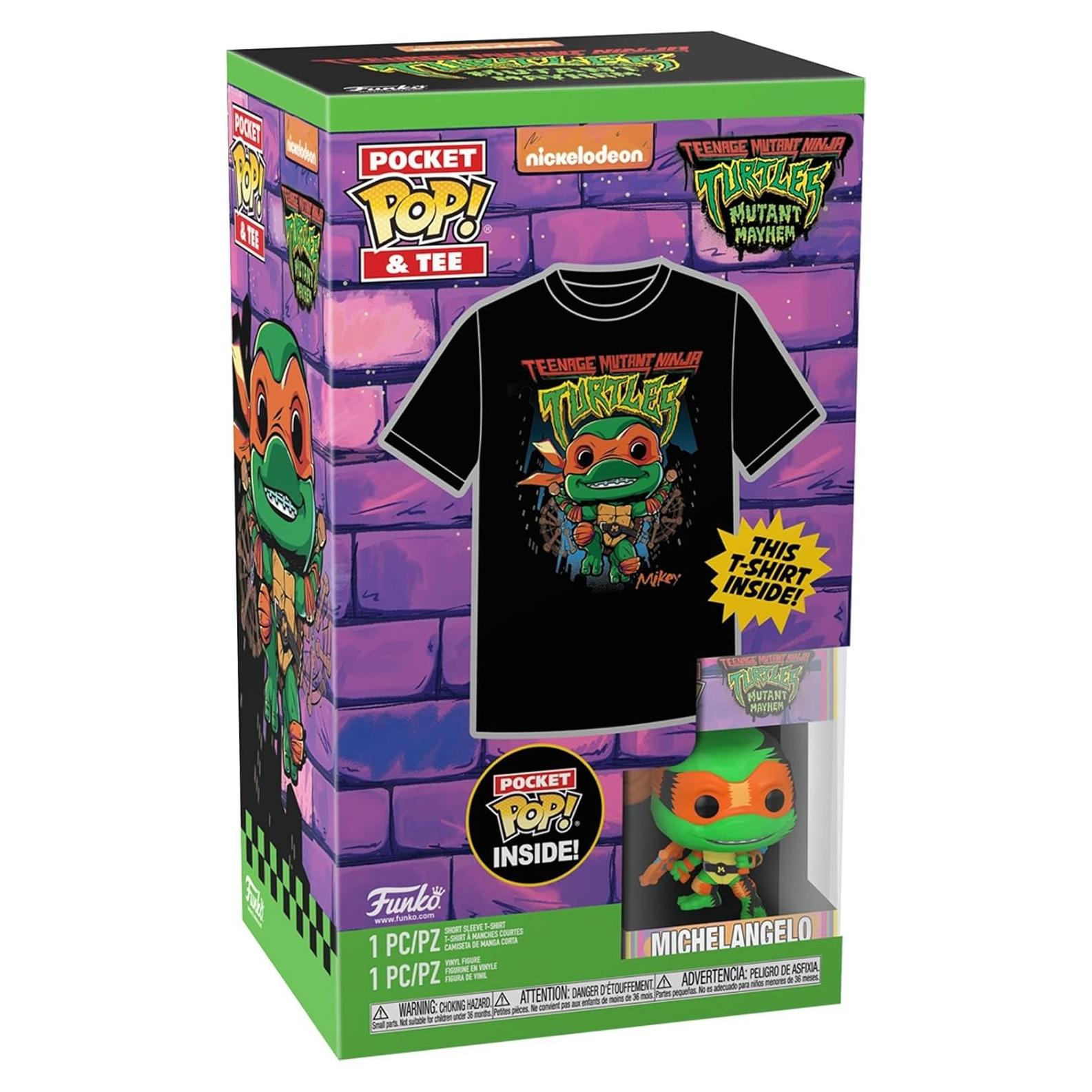 Conjunto Funko Pocket POP! Tortugas Ninja + Camiseta (S)