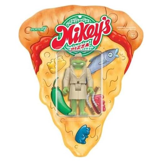 Figura de Reacción Mikey Encubierto TMNT Super7 226g