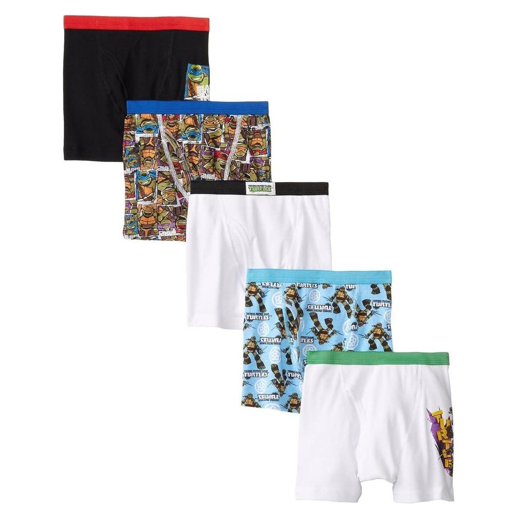 Paquete de 5 bóxer Ninja Turtles para niños 2-7 años