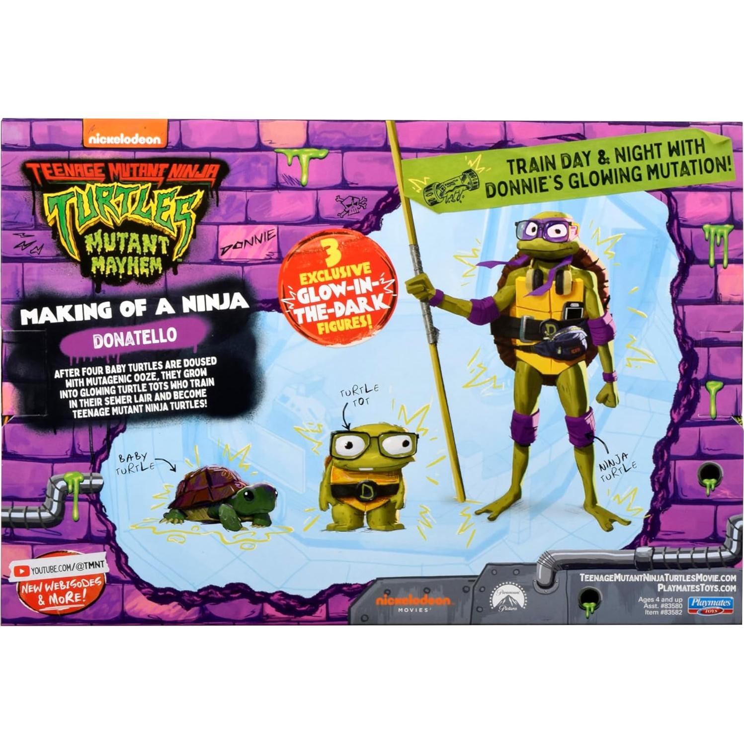 Figura Tortugas Ninja Mutantes Evolución Donatello 3 Pack