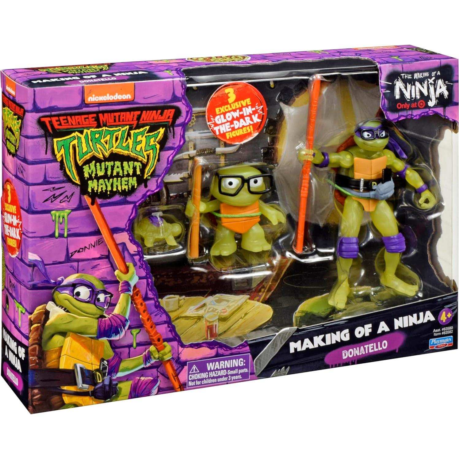 Figura Tortugas Ninja Mutantes Evolución Donatello 3 Pack