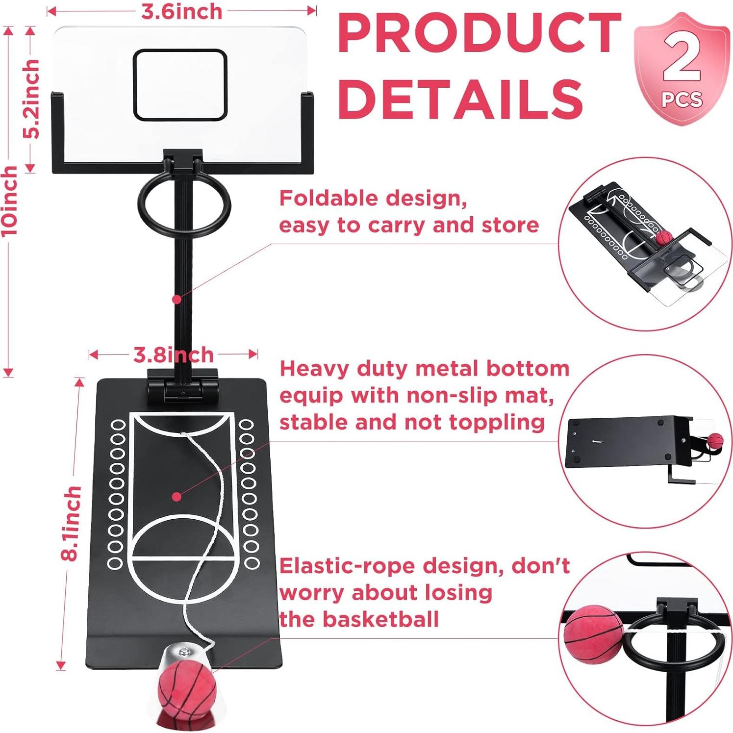 Juego de Baloncesto de Escritorio Deekin 2 Set Mini Diversión