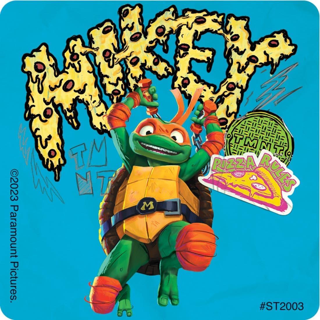 Pegatinas Tortugas Ninja SmileMakers 100 Unidades 6.35 cm Graffiti