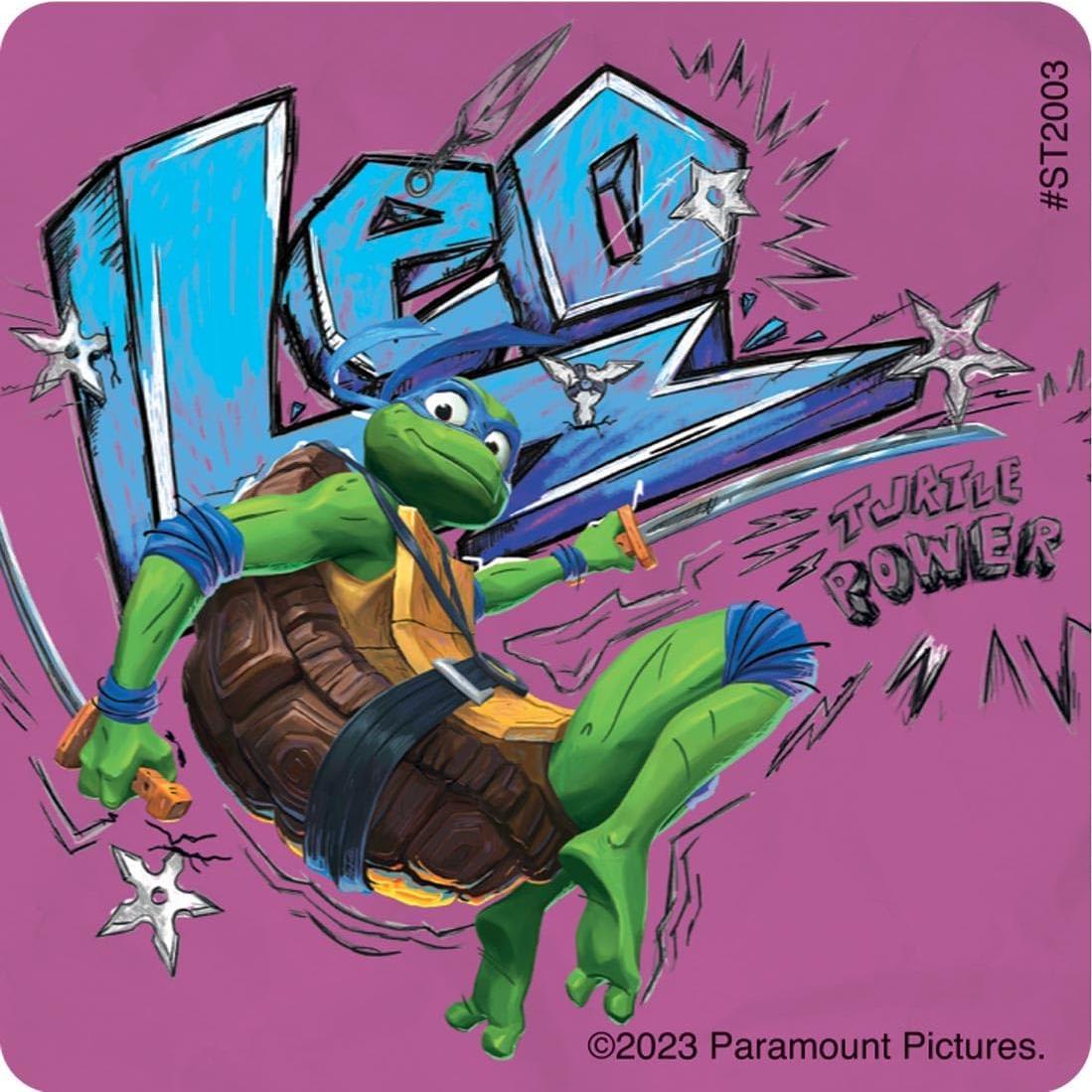 Pegatinas Tortugas Ninja SmileMakers 100 Unidades 6.35 cm Graffiti