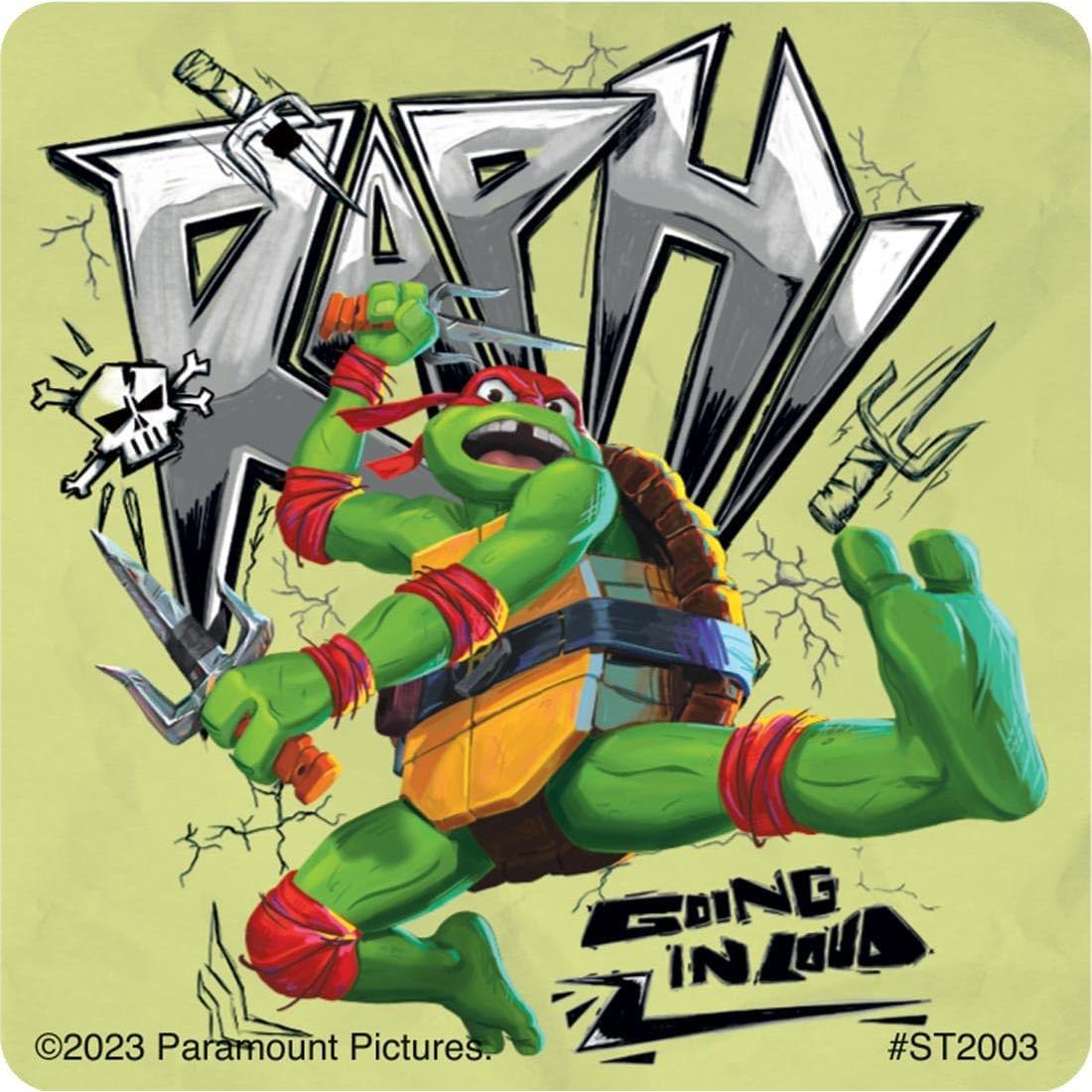 Pegatinas Tortugas Ninja SmileMakers 100 Unidades 6.35 cm Graffiti