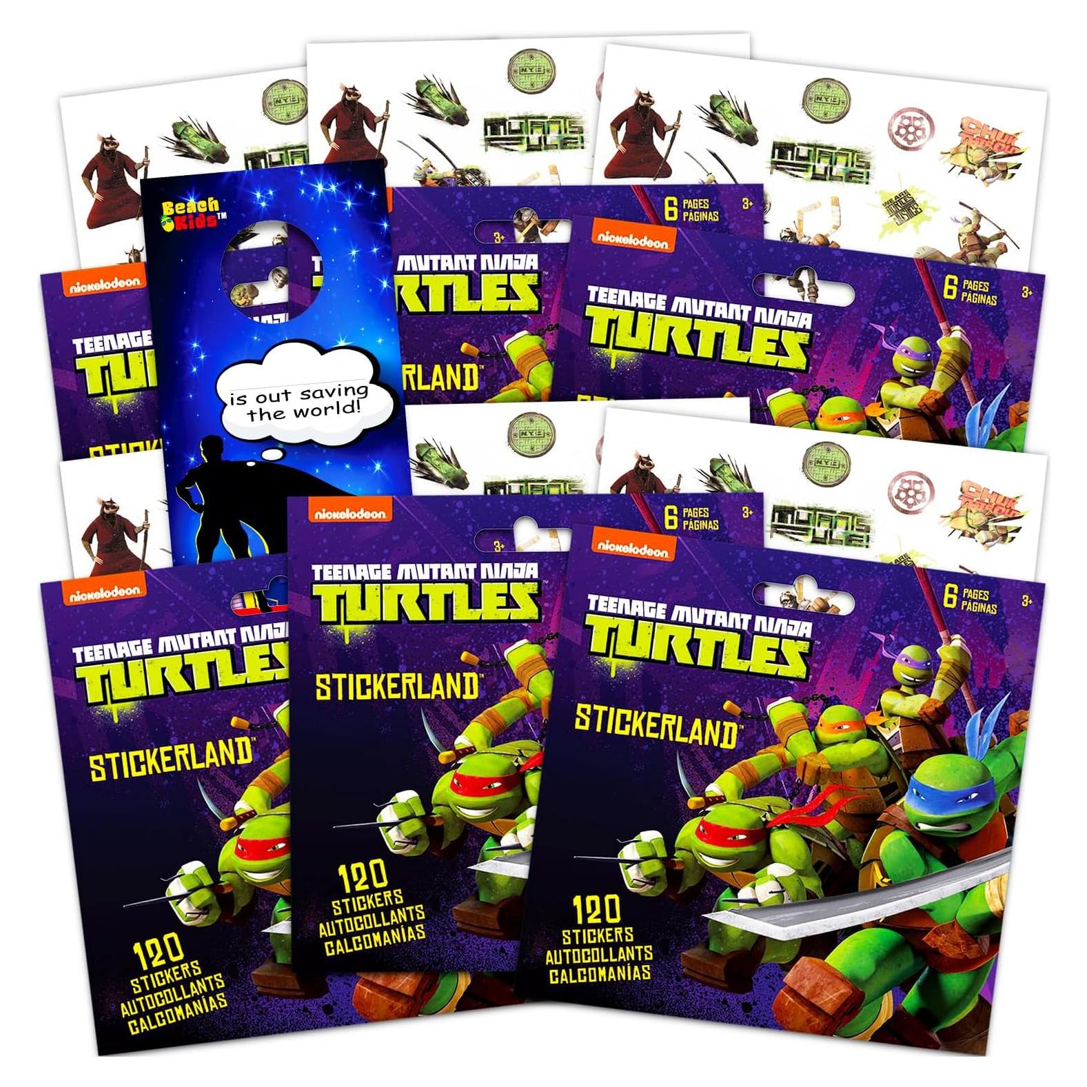 Conjunto de Stickers TMNT Nickelodeon - 720 Stickers para Niños