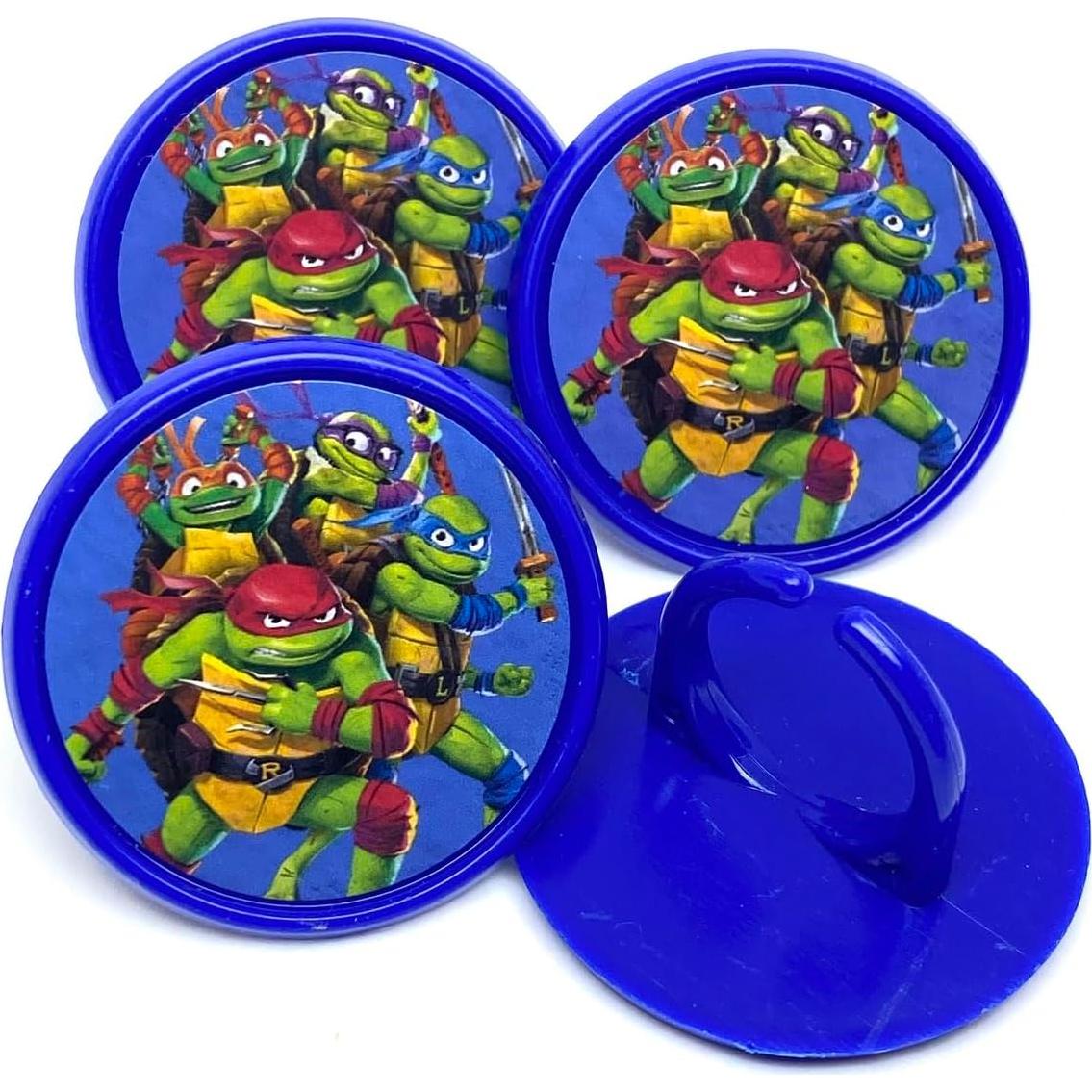 Anillos decorativos para cupcakes de tortugas BFB - 25 unidades