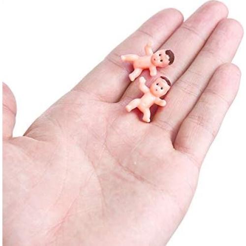 CCINEE 60 Piezas Bebés Plásticos Mini 2,54 cm para Baby Shower