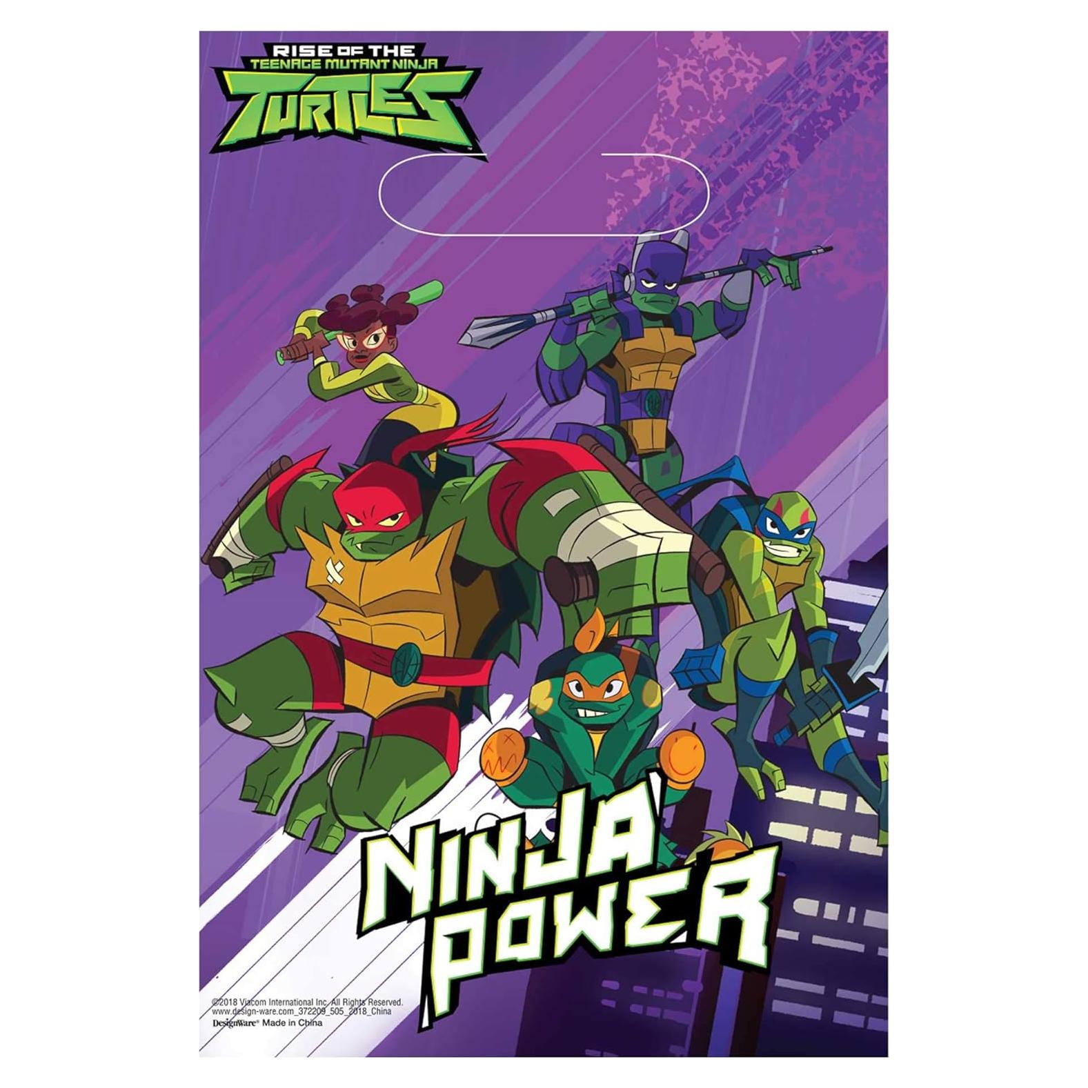 Bolsas de Botín Tortugas Ninja amscan 8 Piezas Plástico