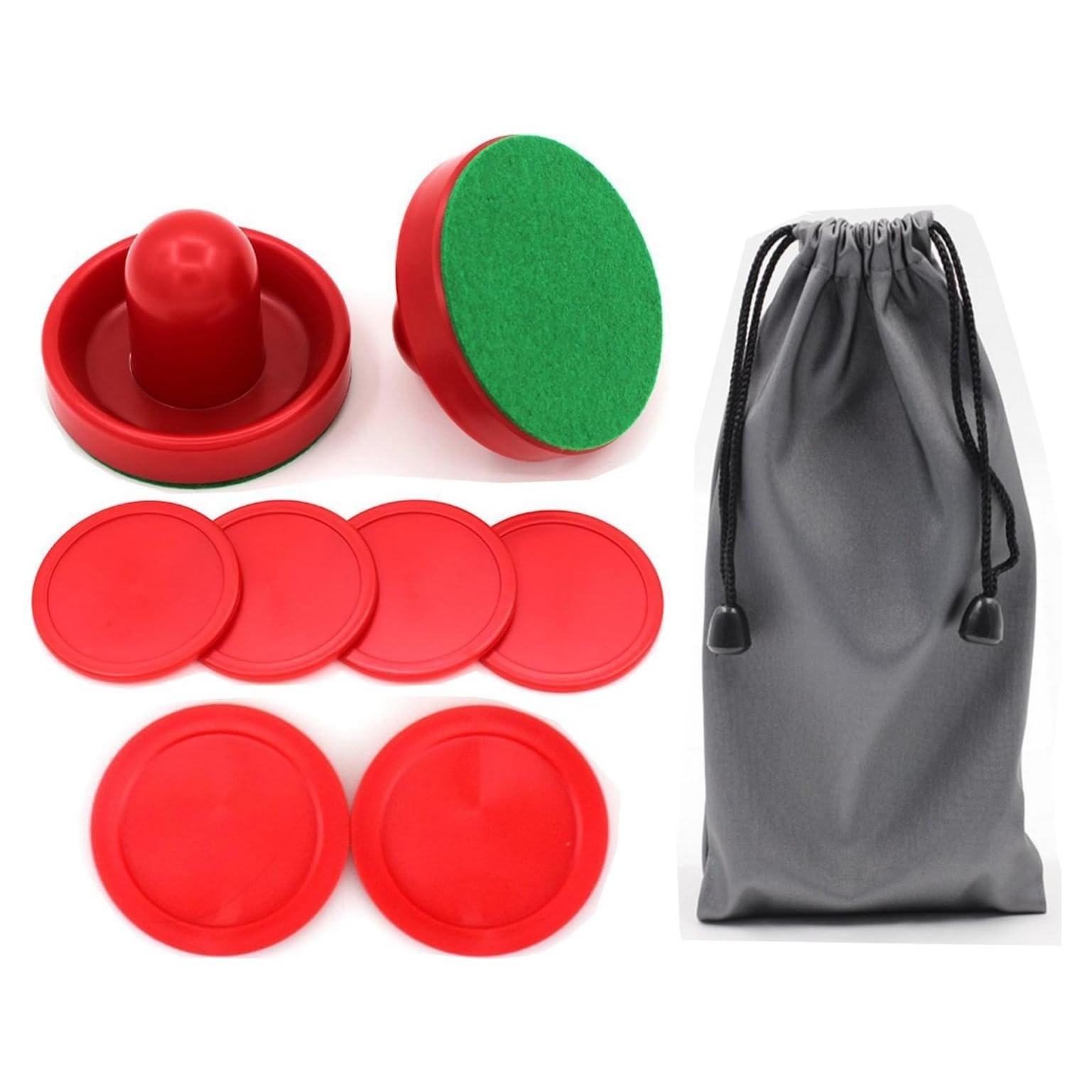 Palas y Discos de Hockey en Aire Qtimal - 6 Discos y 2 Empujadores