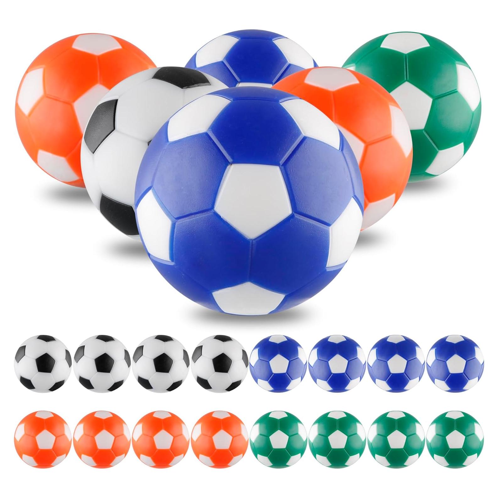 BQSPT Set de 16 Pelotas de Futbolín 32mm Multicolores