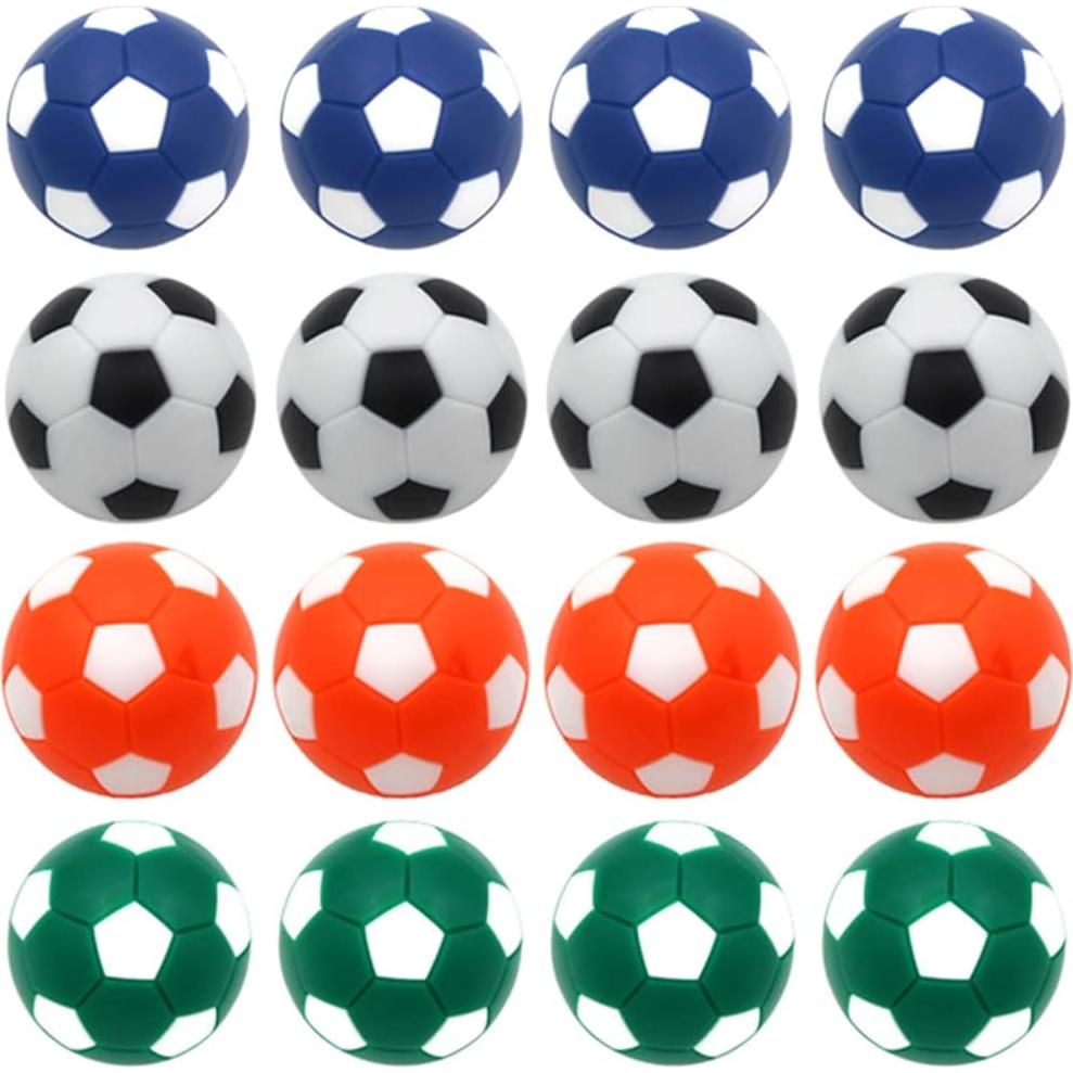 BQSPT Set de 16 Pelotas de Futbolín 32mm Multicolores