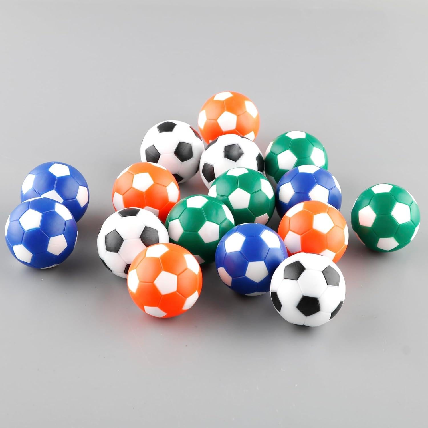 BQSPT Set de 16 Pelotas de Futbolín 32mm Multicolores
