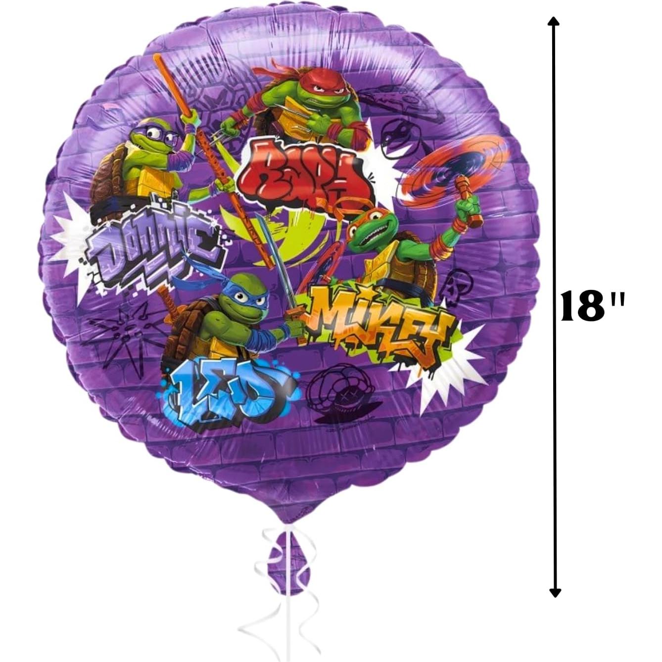 Globo de Foil Redondo TMNT Mutant Mayhem Multicolor 45.72 cm