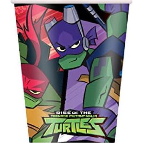 Paquete de Suministros para Fiesta TMNT Unique 24 Vasos Papel 266ml