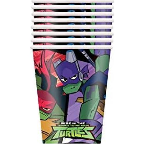 Paquete de Suministros para Fiesta TMNT Unique 24 Vasos Papel 266ml