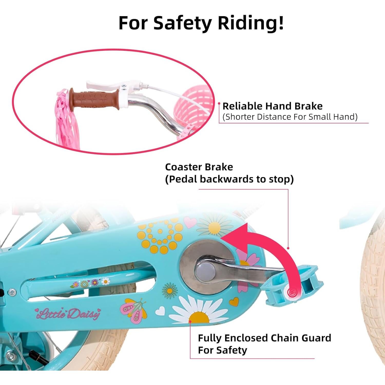 Bicicleta JOYSTAR Little Daisy 12 Pulgadas para Niños