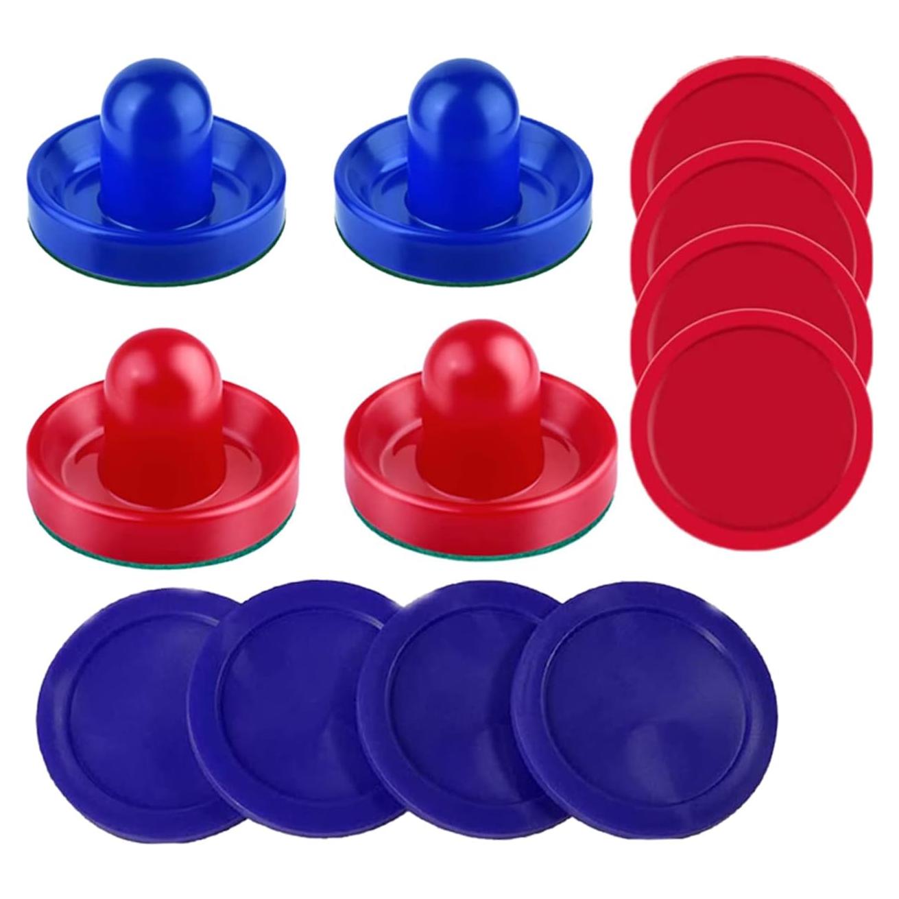 Empujadores y Discos de Hockey de Aire Inscool - 4 Empujadores, 8 Discos