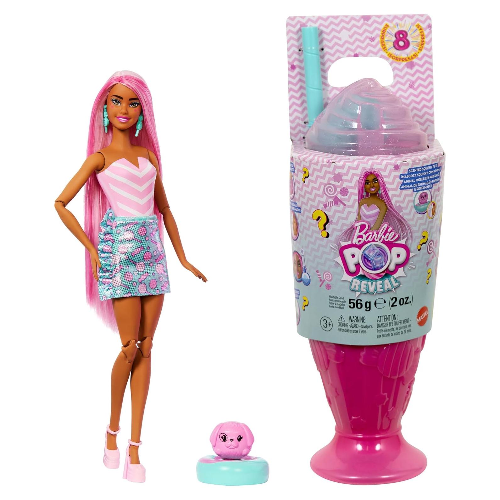 Barbie Pop Reveal Muñeca de Moda Remolino Dulce con Accesorios