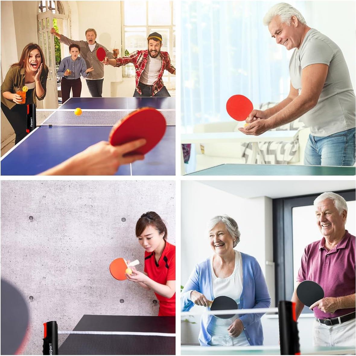 Set de Palas de Ping Pong FBSPORT con Red y 8 Pelotas