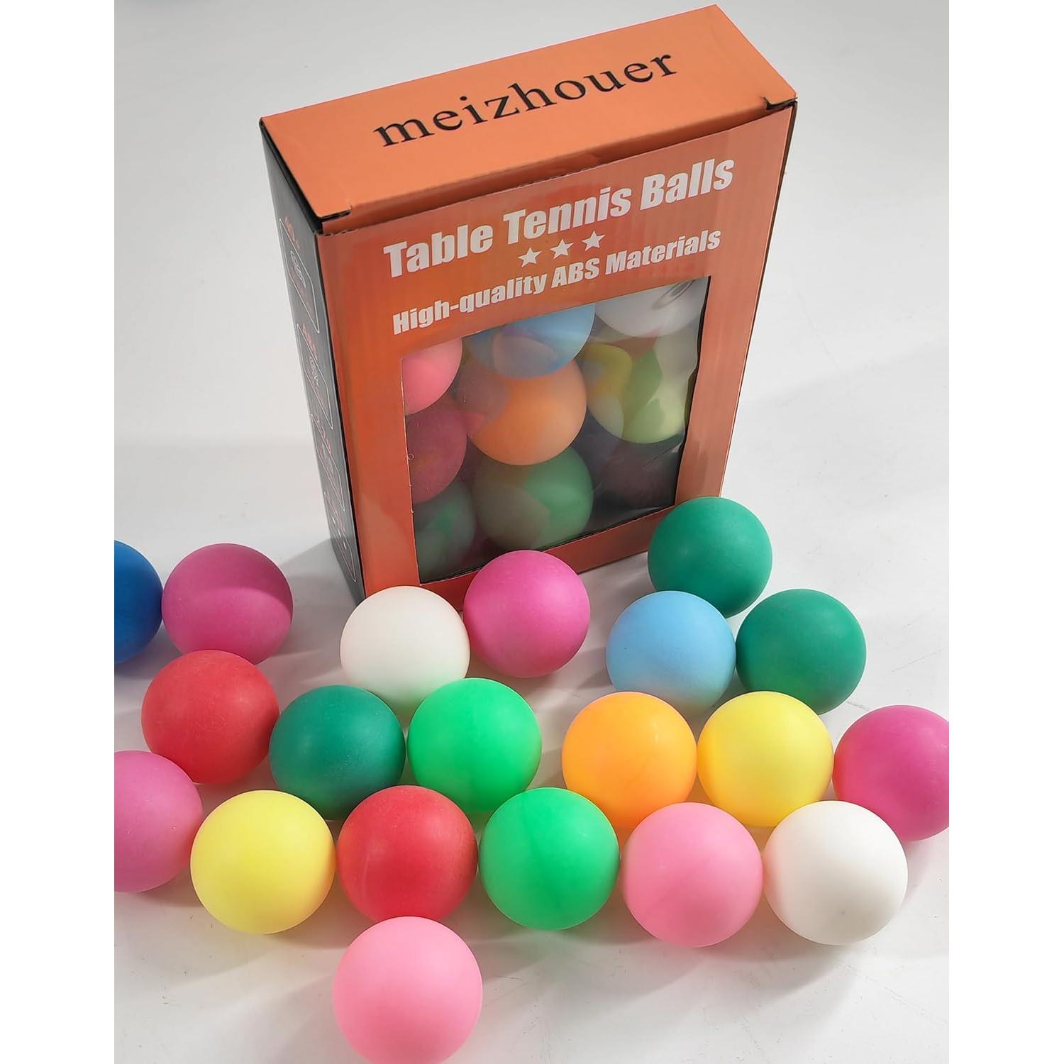 Pelotas de Ping Pong Meizhouer Paquete de 12 Colores