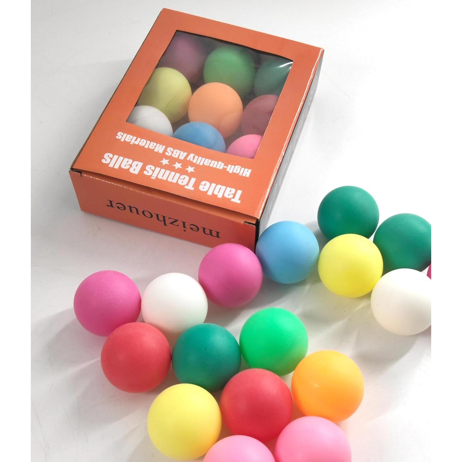 Pelotas de Ping Pong Meizhouer Paquete de 12 Colores