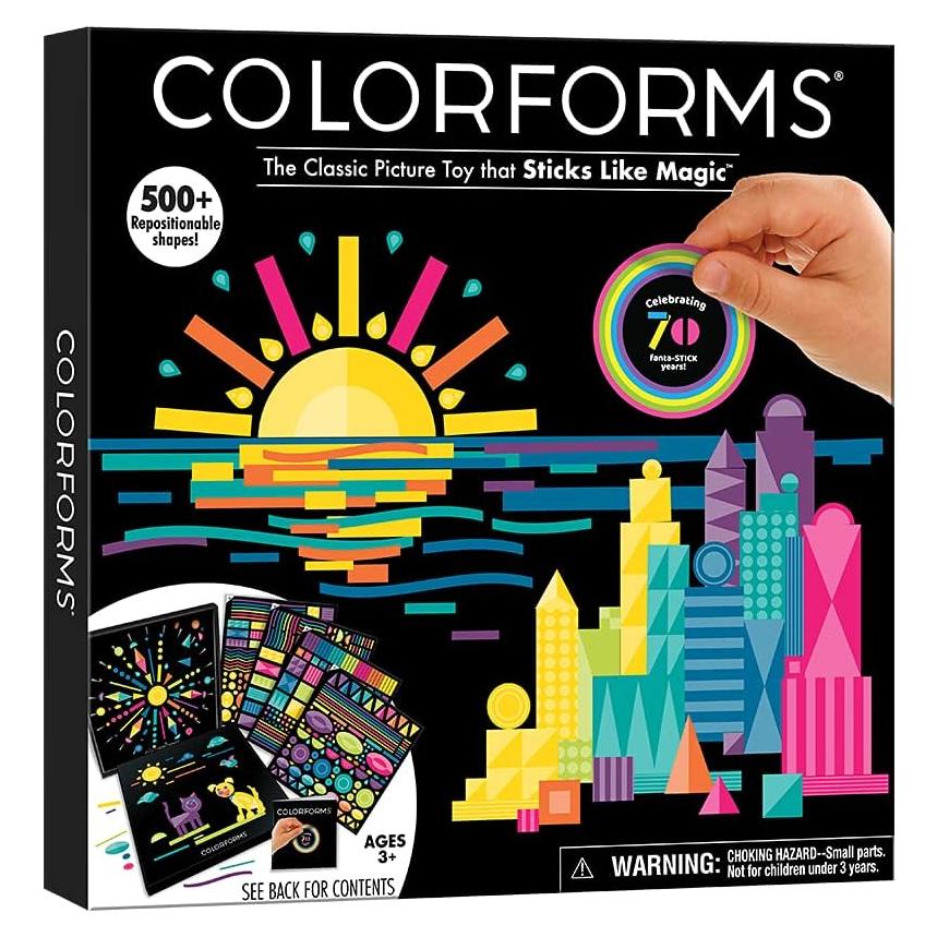 Set de Stickers Colorforms 70 Aniversario - 500+ Piezas Reposicionables