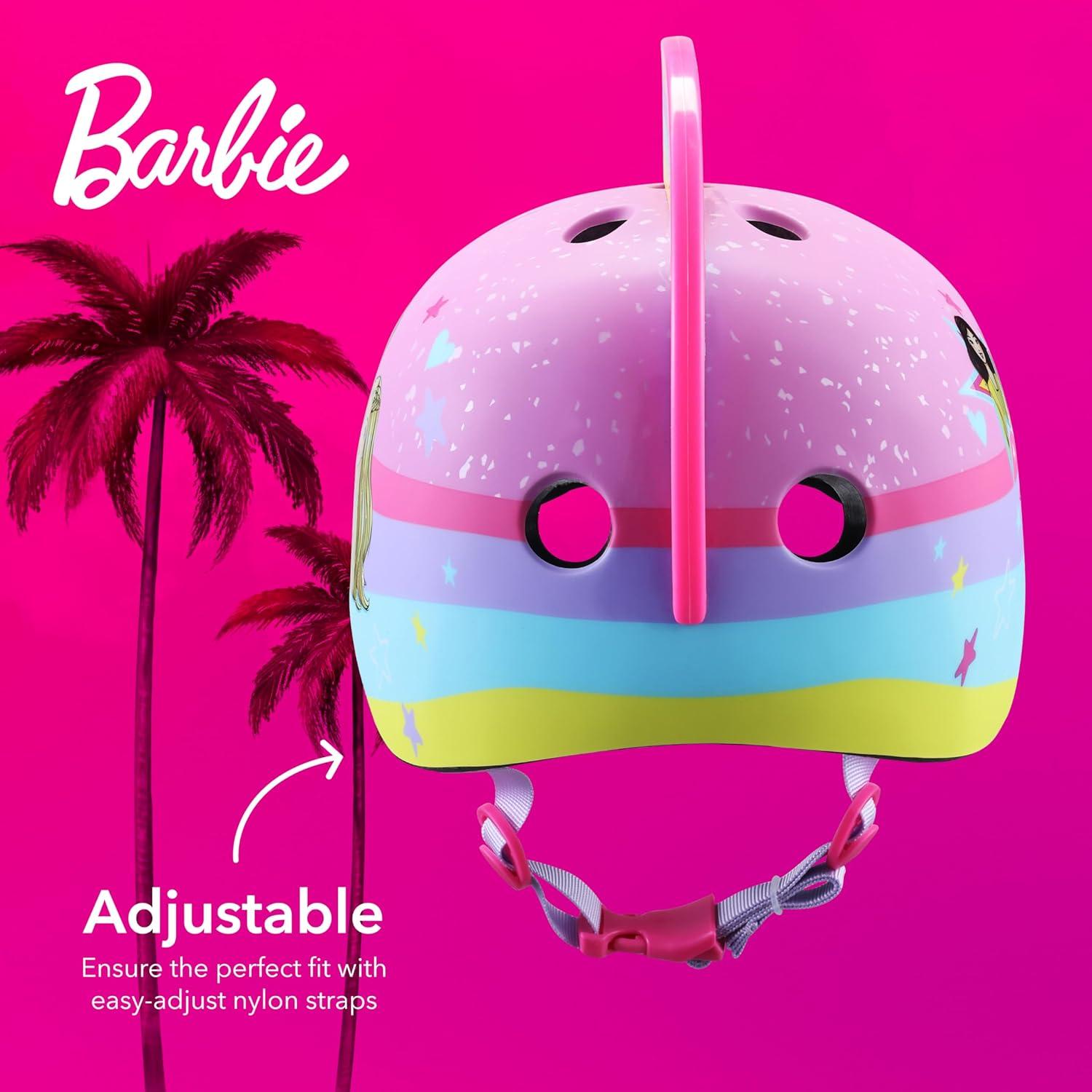 Casco de Bicicleta Barbie para Niños 5+ Ajustable Seguridad