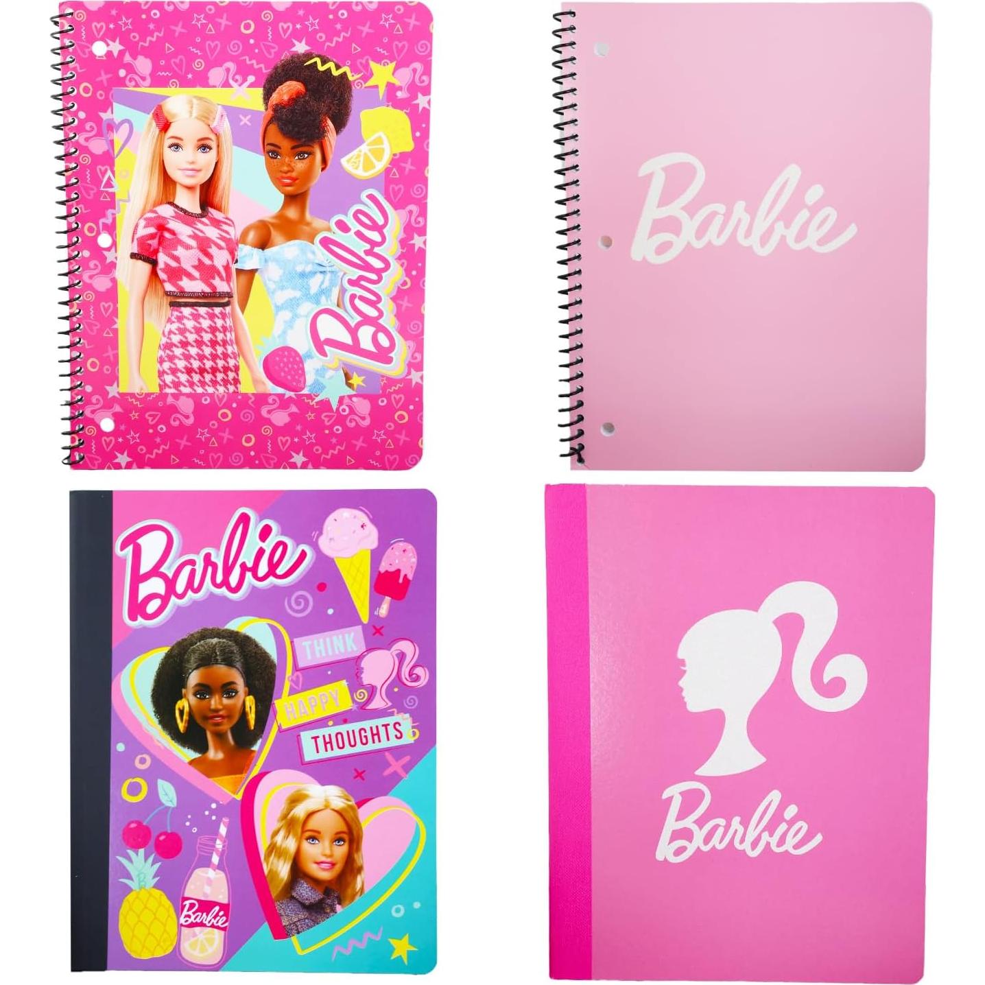 Conjunto Escolar Barbie - Papelería con Calculadora y Lápices