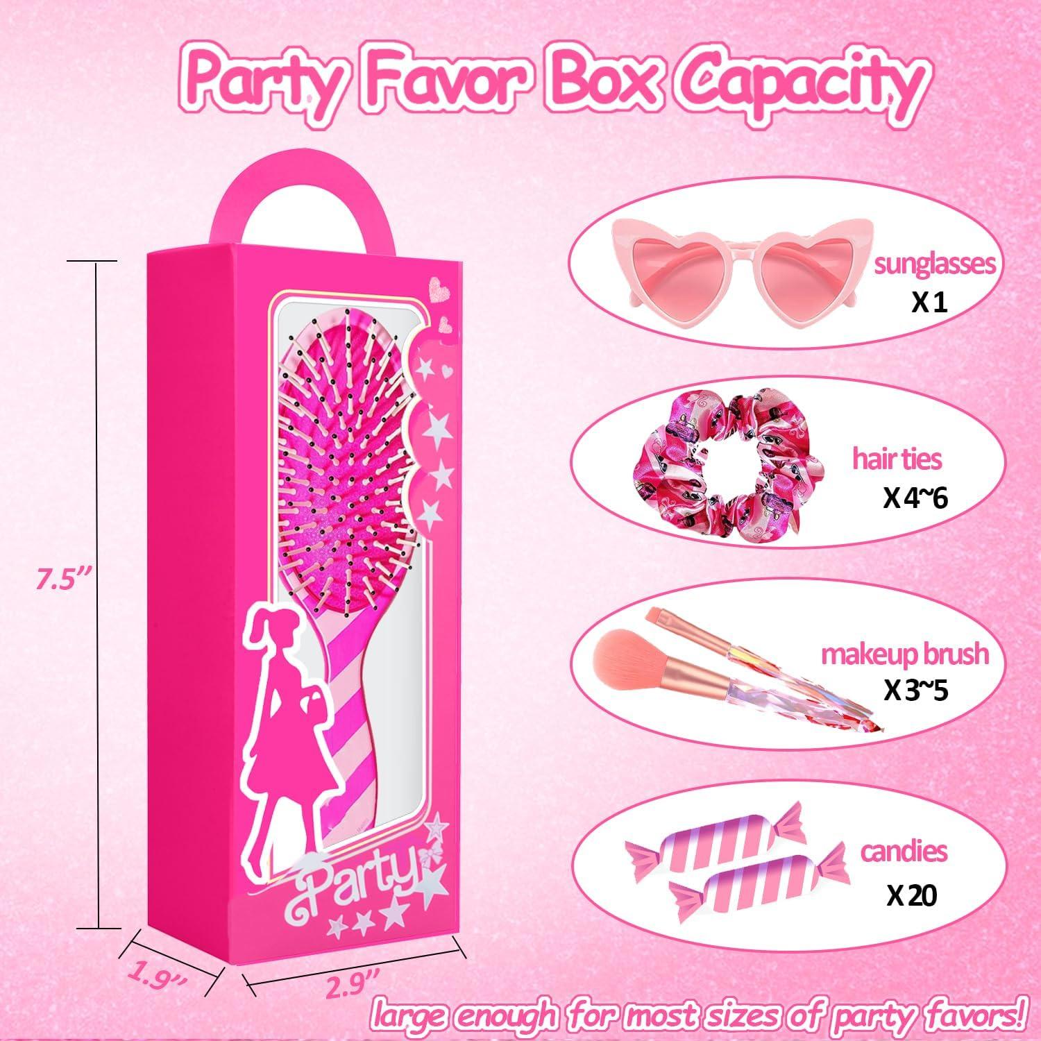 Cajas de Favor de Fiesta Rosa Fucsia XIAMOOR - 12 Unidades