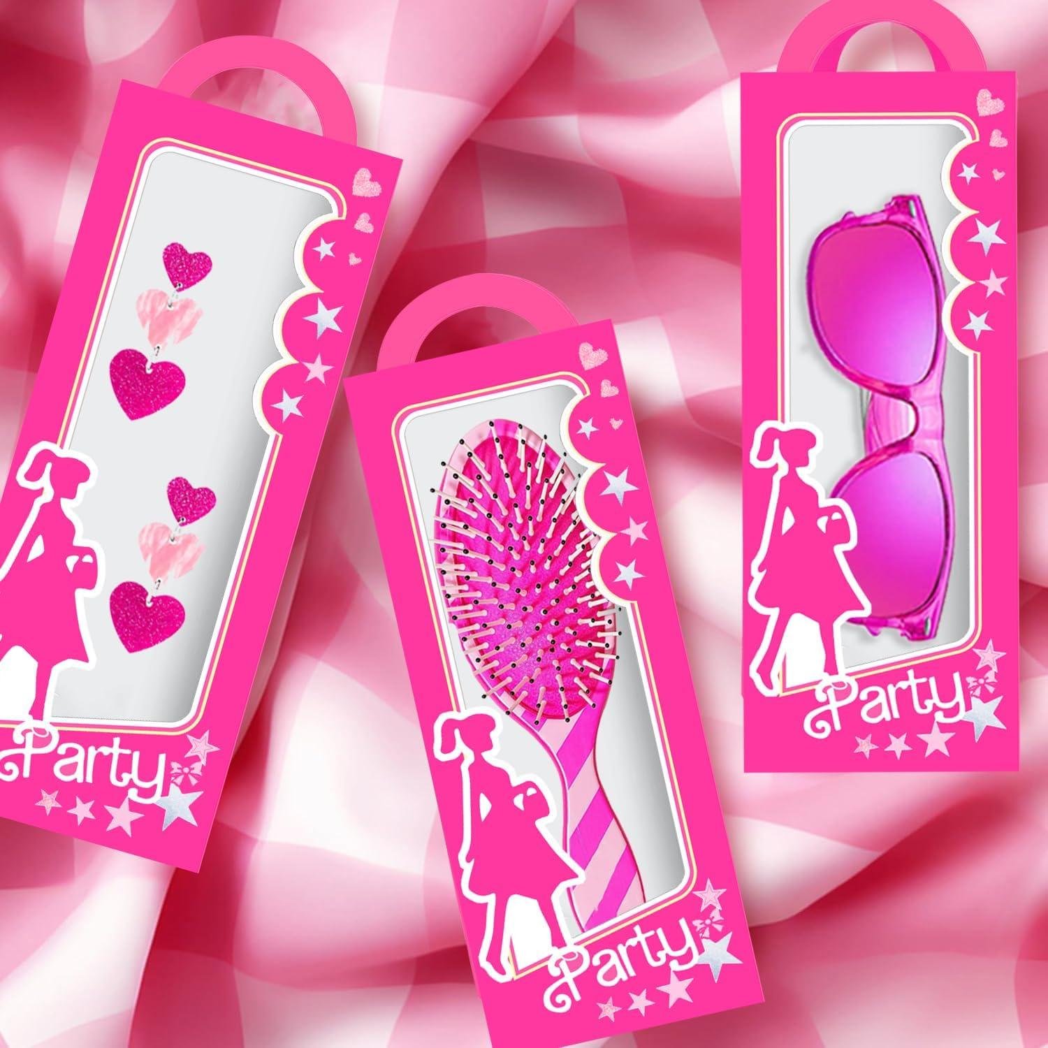 Cajas de Favor de Fiesta Rosa Fucsia XIAMOOR - 12 Unidades