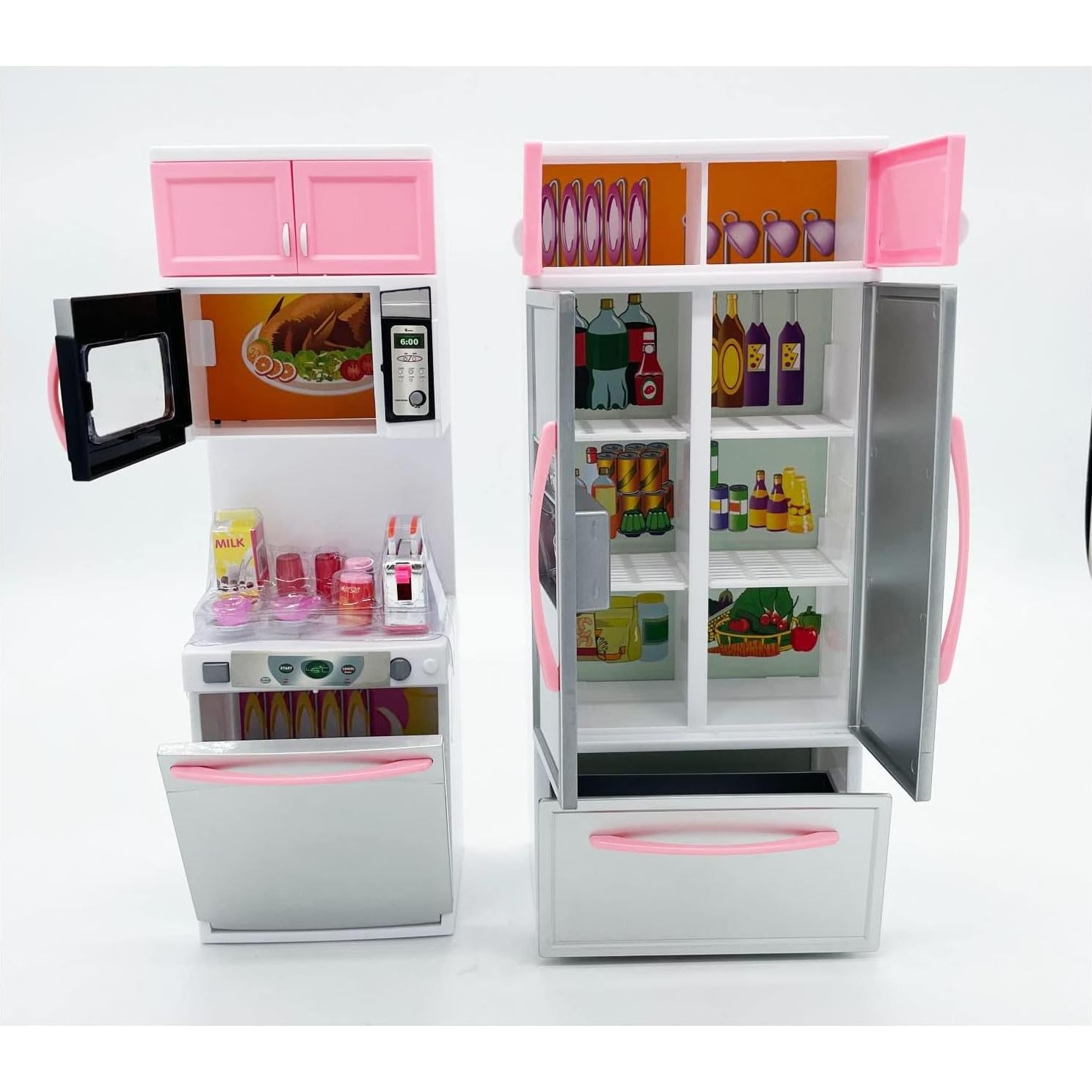 Conjunto de Juguete de Cocina Rosa RBN con Accesorios y Luces