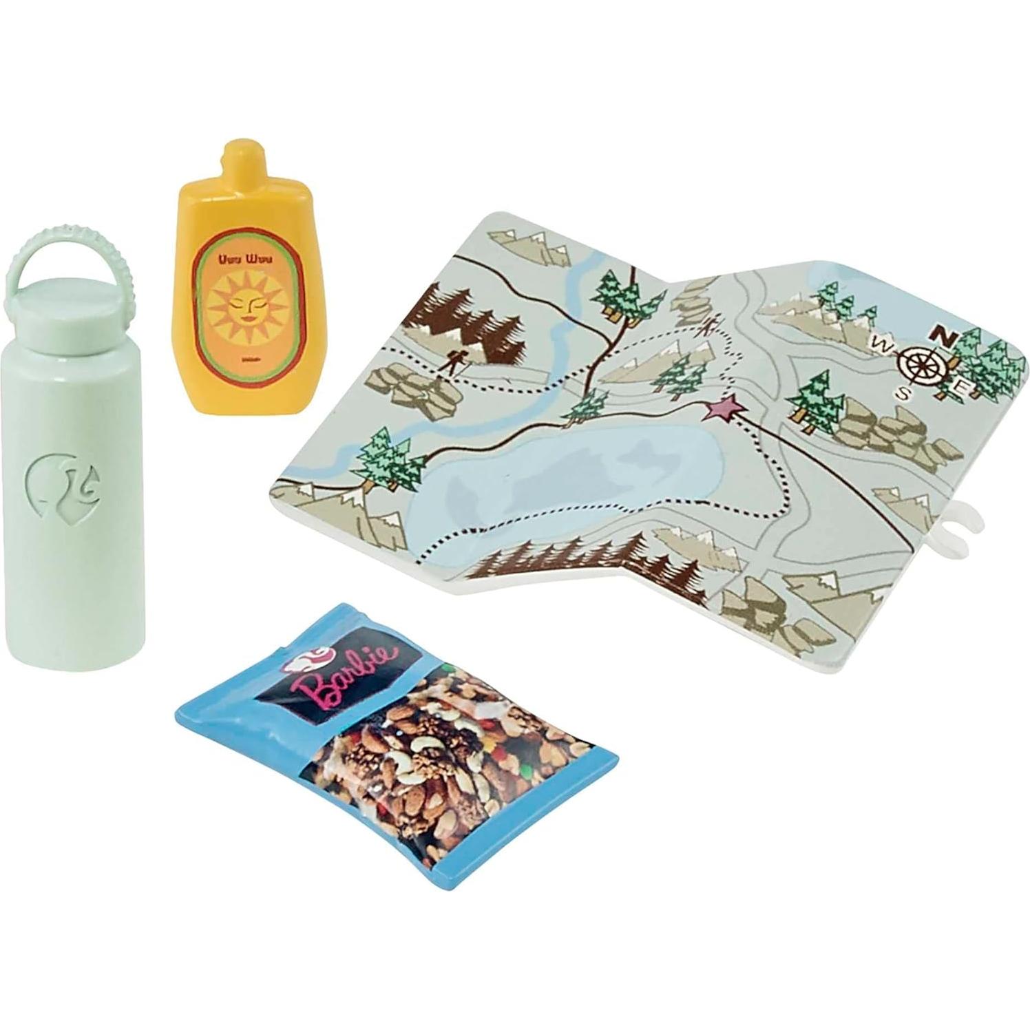 Muñeca Barbie de Senderismo con Cachorro y Accesorios