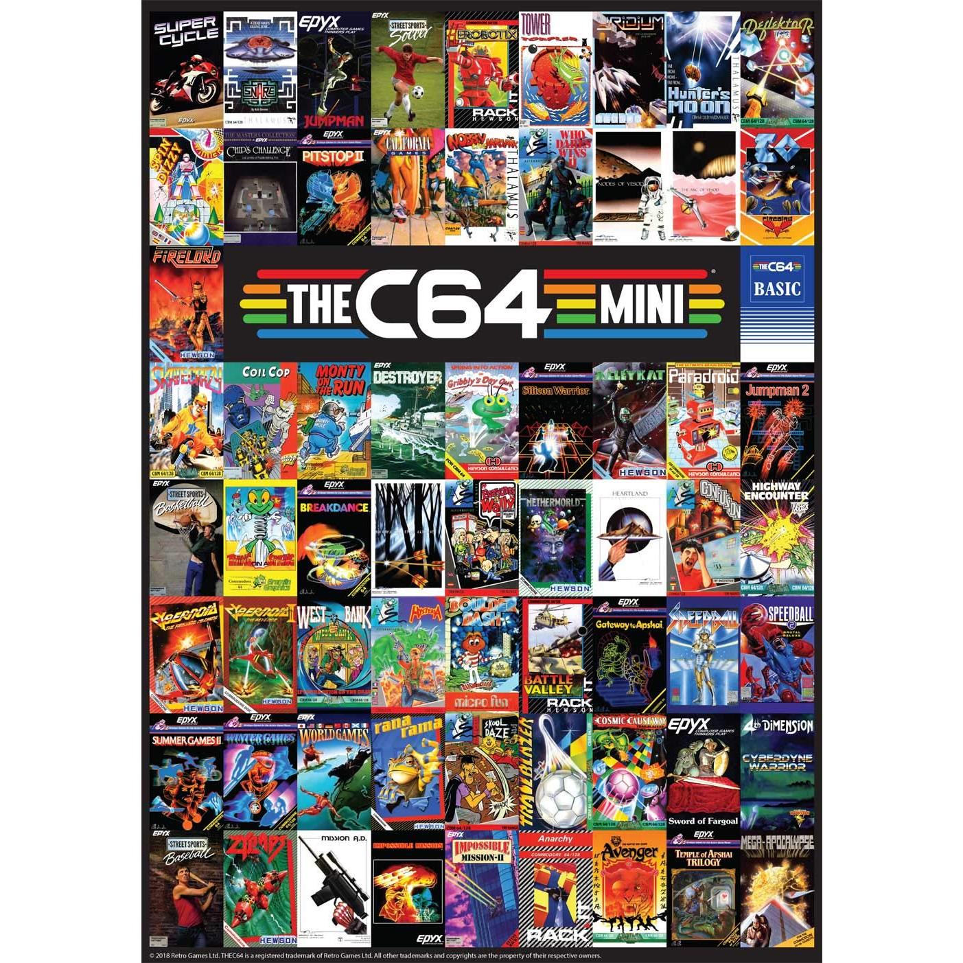 The C64 Mini Retrogames - Consola Retro 64 Juegos HDMI